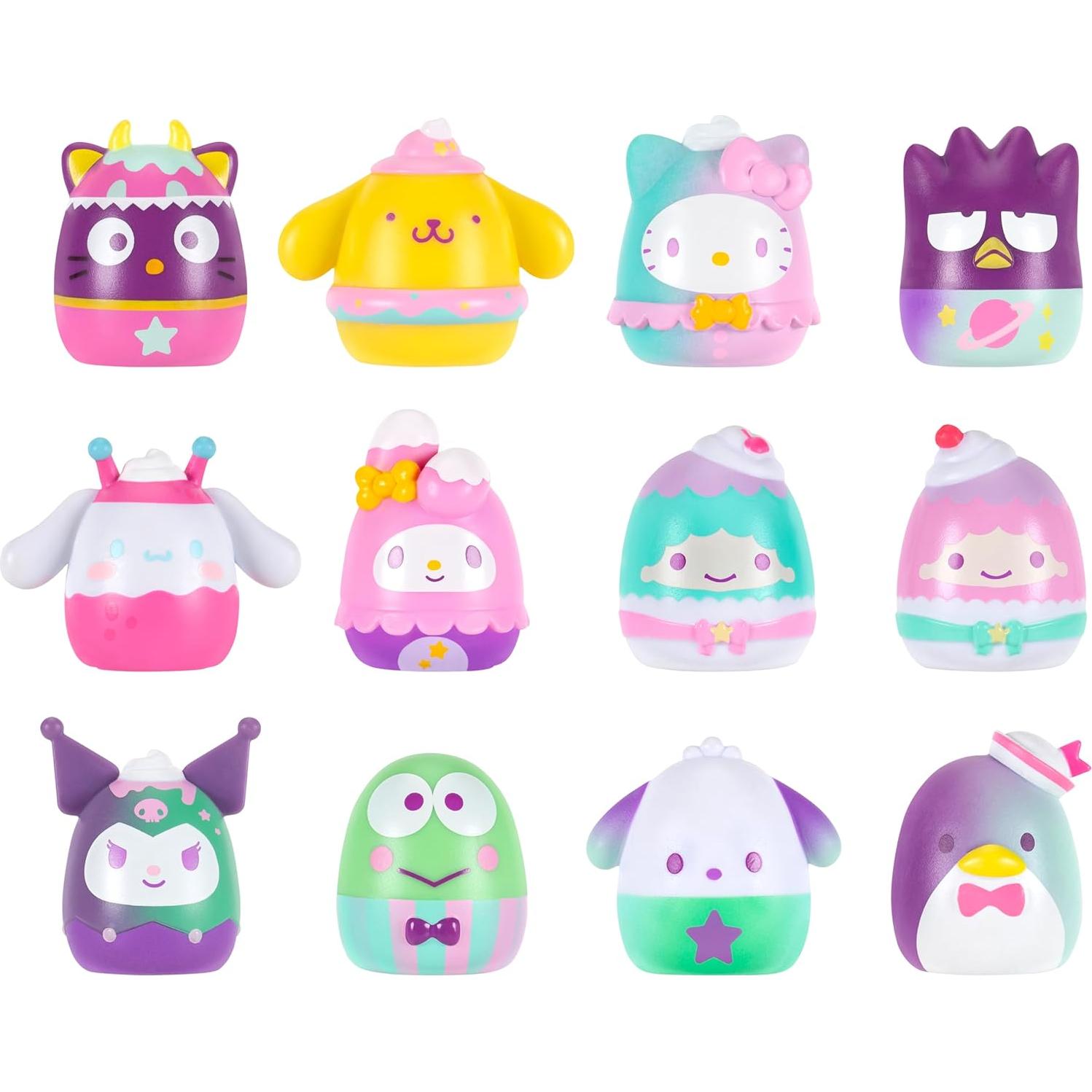 Mini-Squish Hello Kitty y Amigos - Paquete de 12 Accesorios
