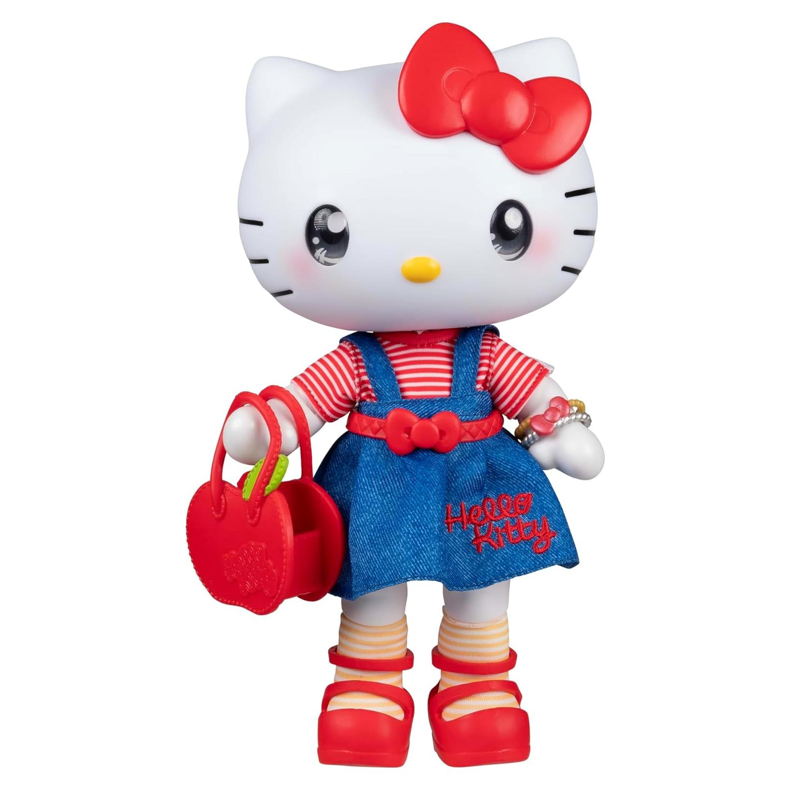 Figura Articulada Hola Kitty 19 cm con Accesorios - Sanrio
