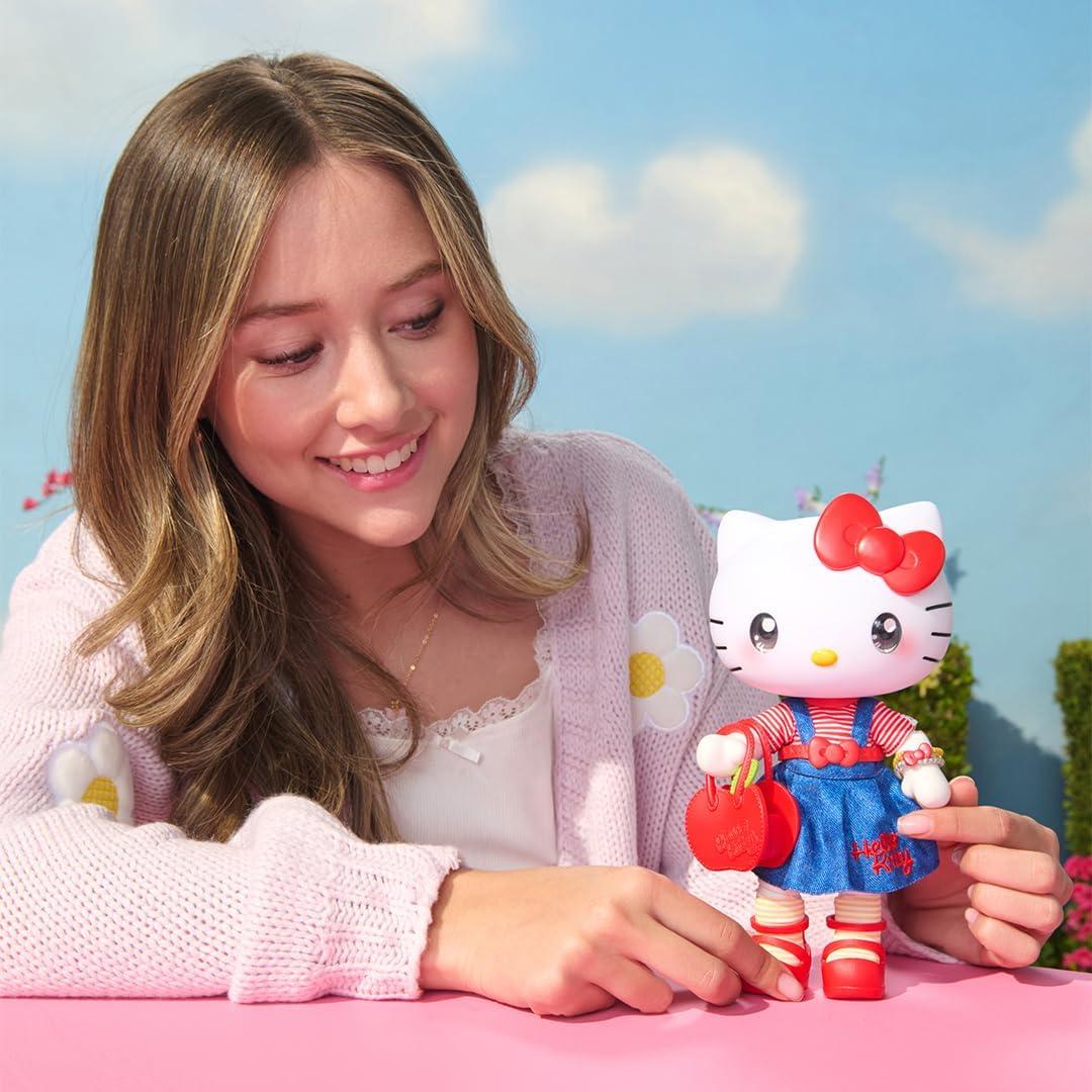 Figura Articulada Hola Kitty 19 cm con Accesorios - Sanrio