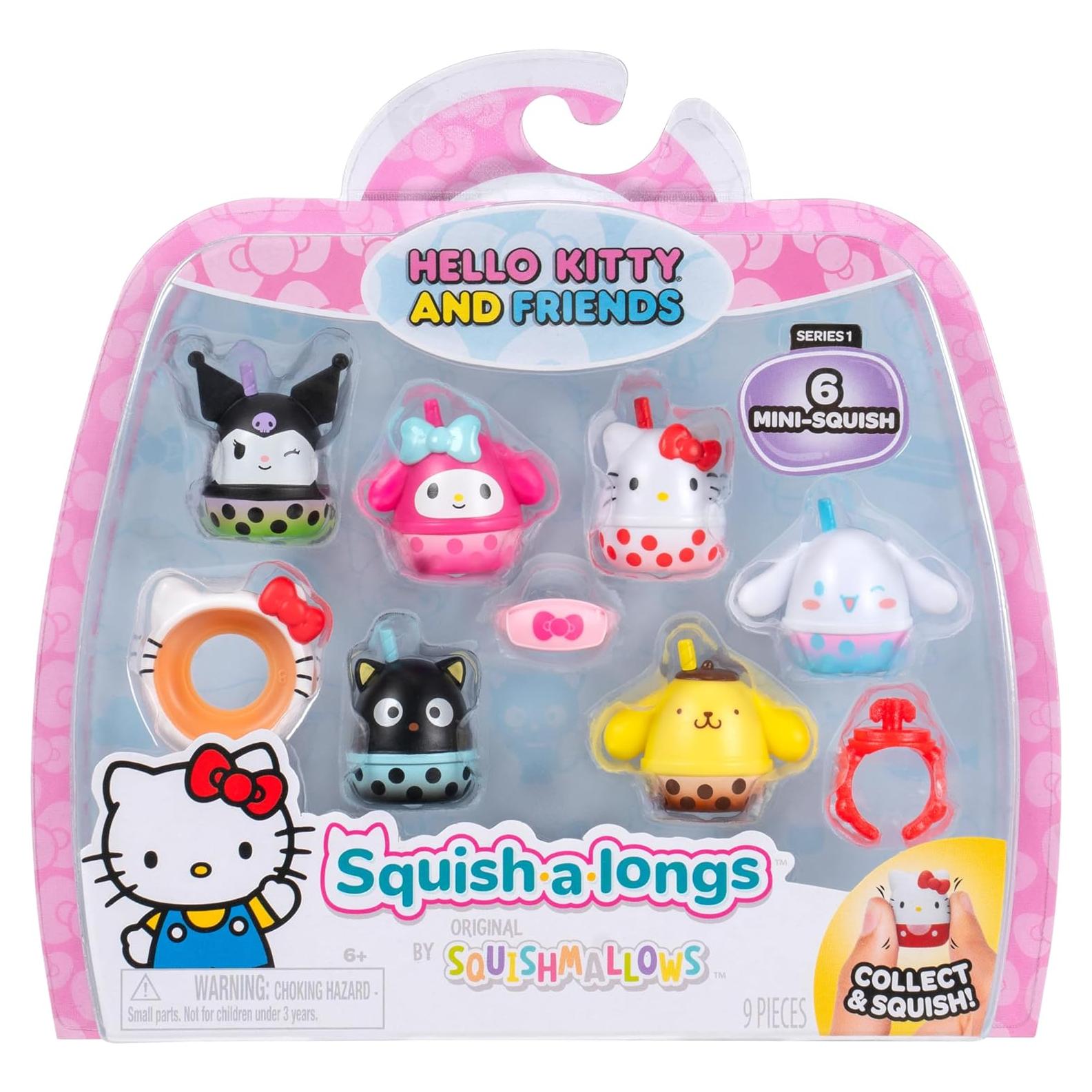 Squish-a-longs Hello Kitty Boba Mini-Squish 6-Pack