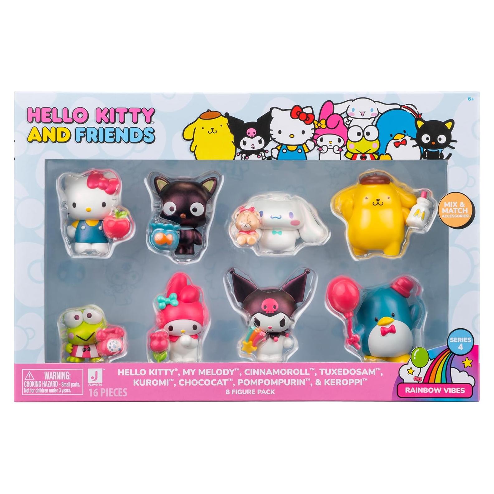 Figuras de 2" Hello Kitty y Amigos Jazwares - Paquete de 8