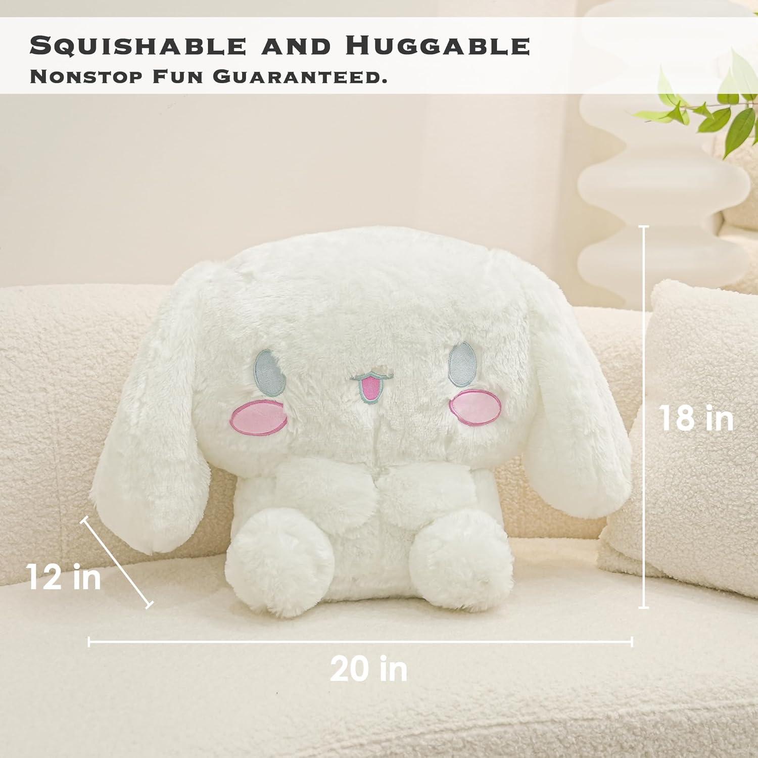 Peluche Kawaii Juju Blanco 50 cm - Animal de Peluche Grande