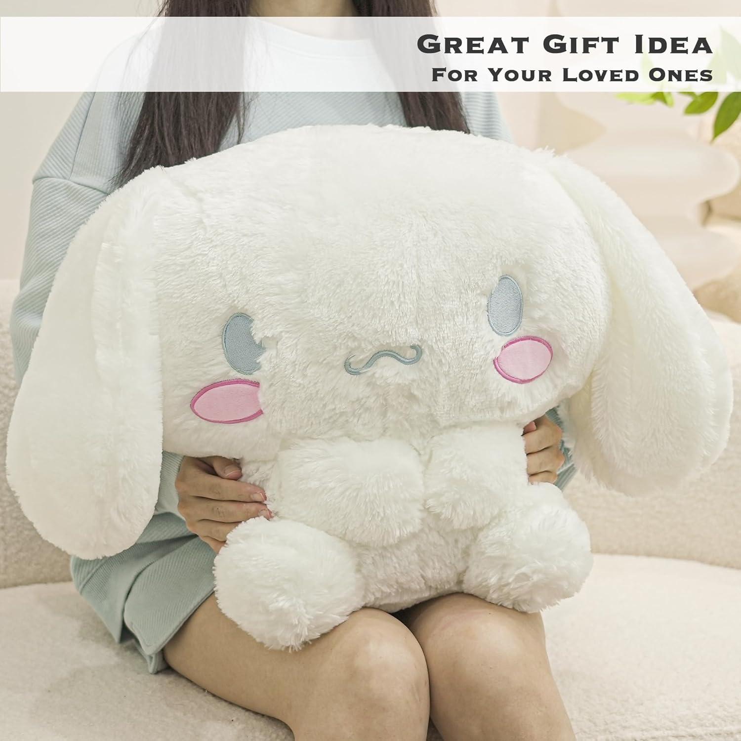 Peluche Kawaii Juju Blanco 50 cm - Animal de Peluche Grande