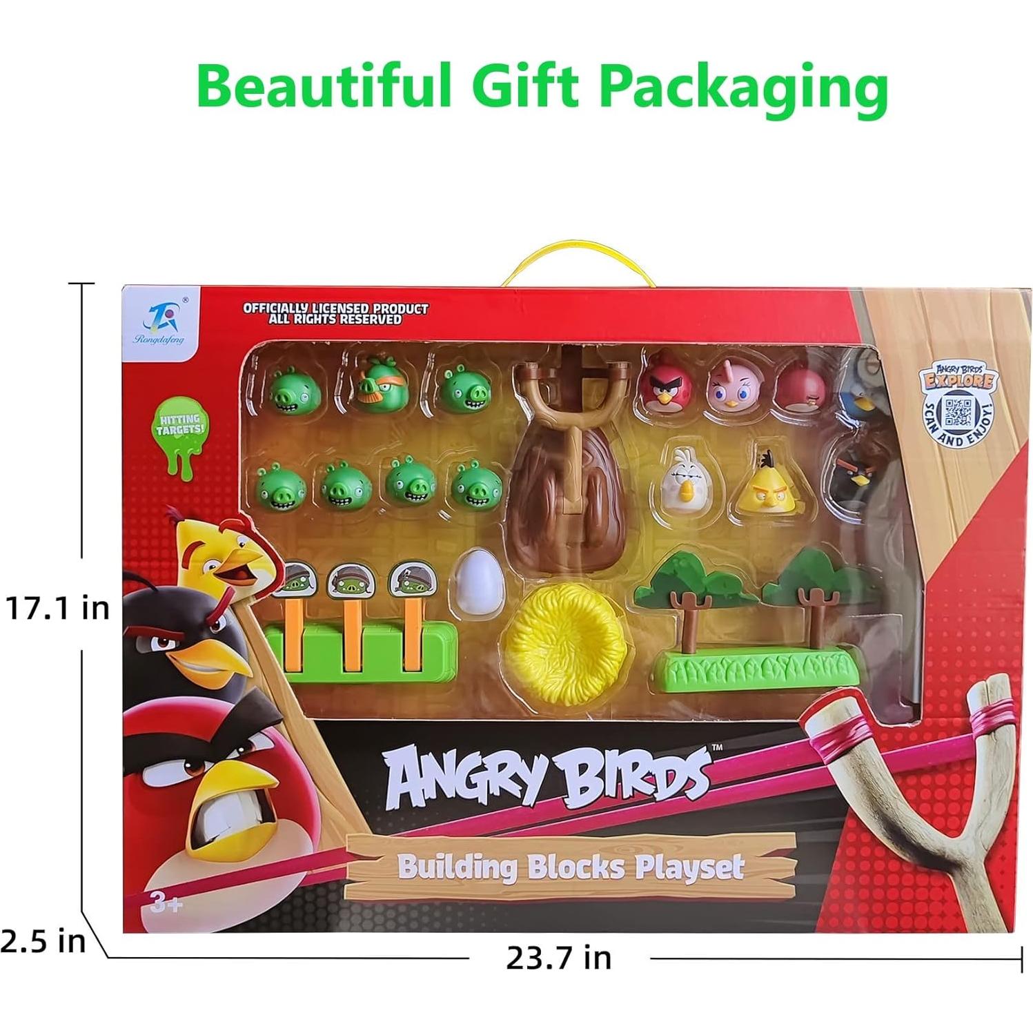 Conjunto de Juguetes Angry Birds 97 Piezas Construcción
