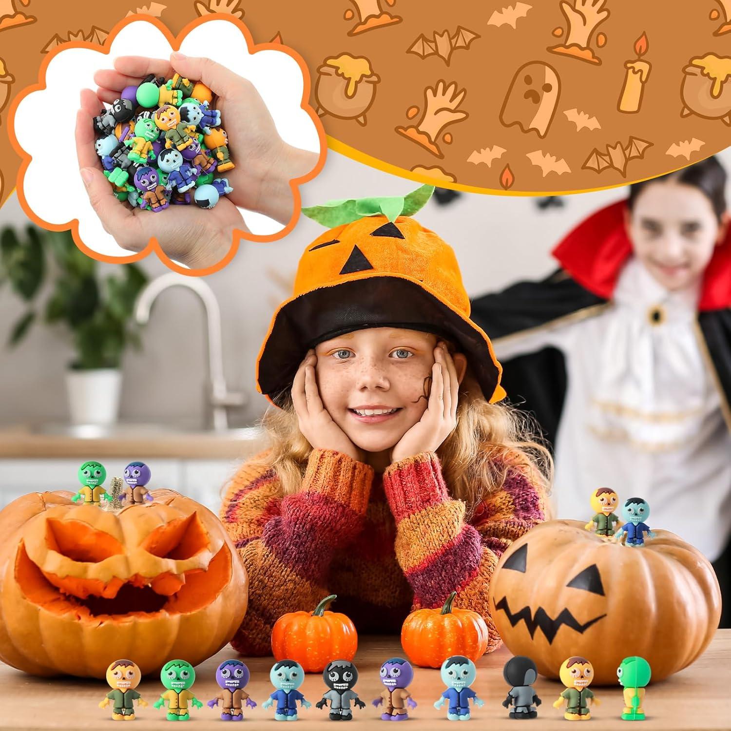 120 Figuras Mini Zombis PVC VioraWhite para Decoración Halloween