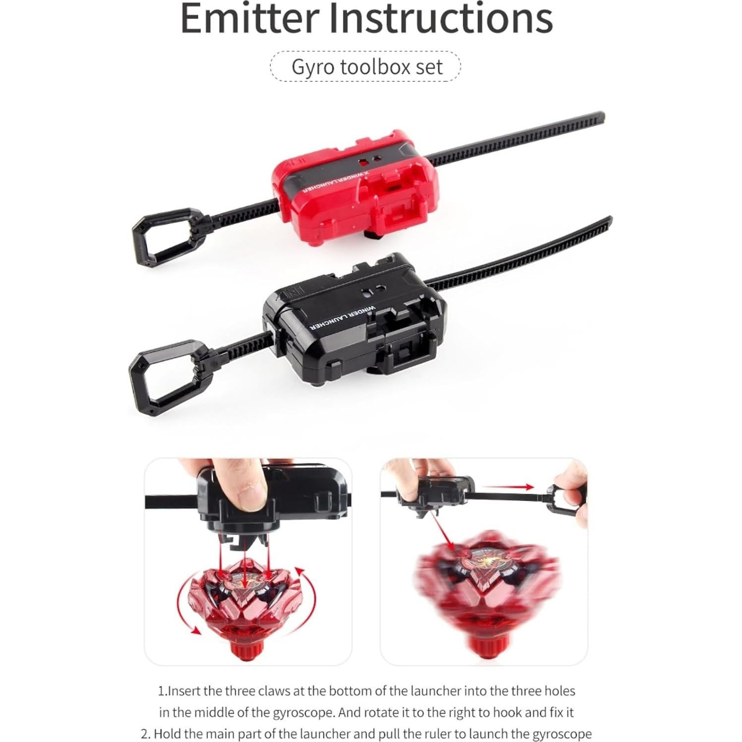 Conjunto de Tops de Batalla Metal Fusion EDWARD GOME 12 Giros