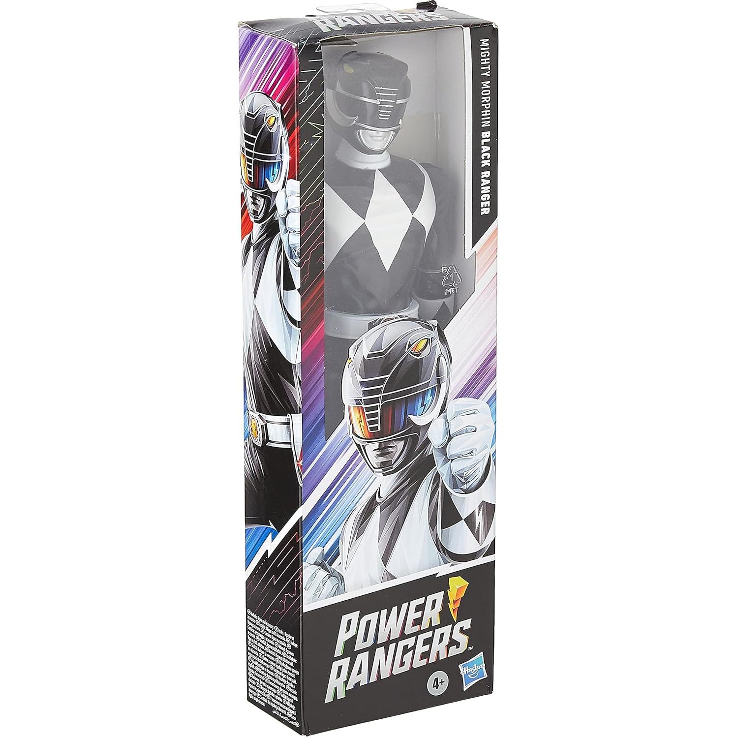 Figura de acción Black Ranger 30 cm Hasbro con Power Axe
