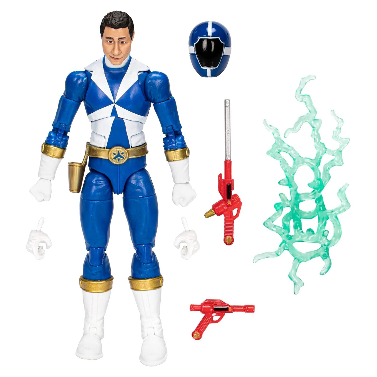 Figura de acción Power Ranger Blue Lightspeed Rescue 17 cm