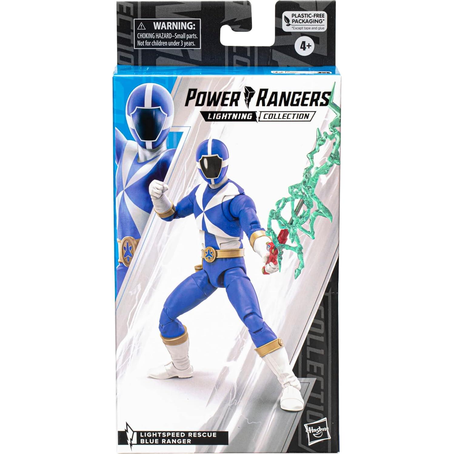 Figura de acción Power Ranger Blue Lightspeed Rescue 17 cm