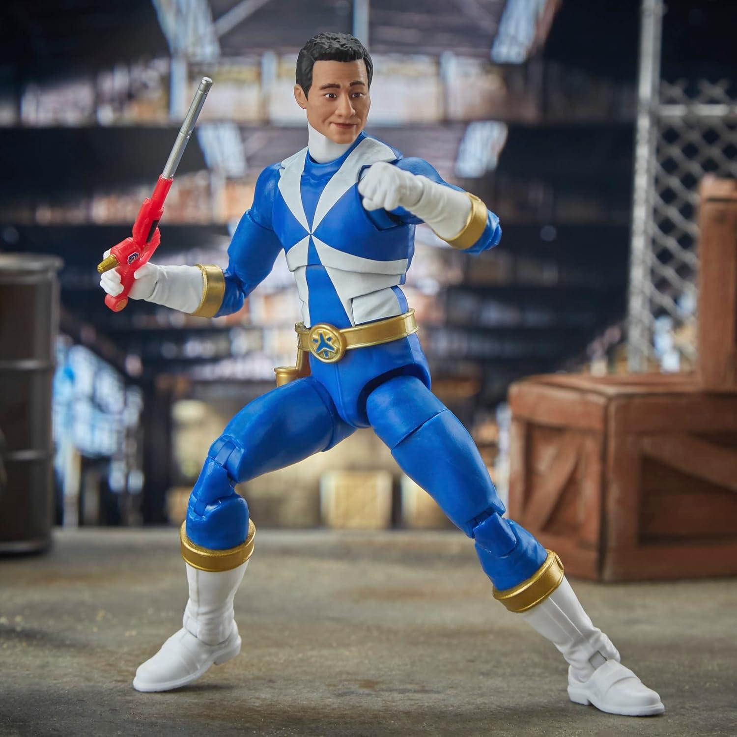 Figura de acción Power Ranger Blue Lightspeed Rescue 17 cm