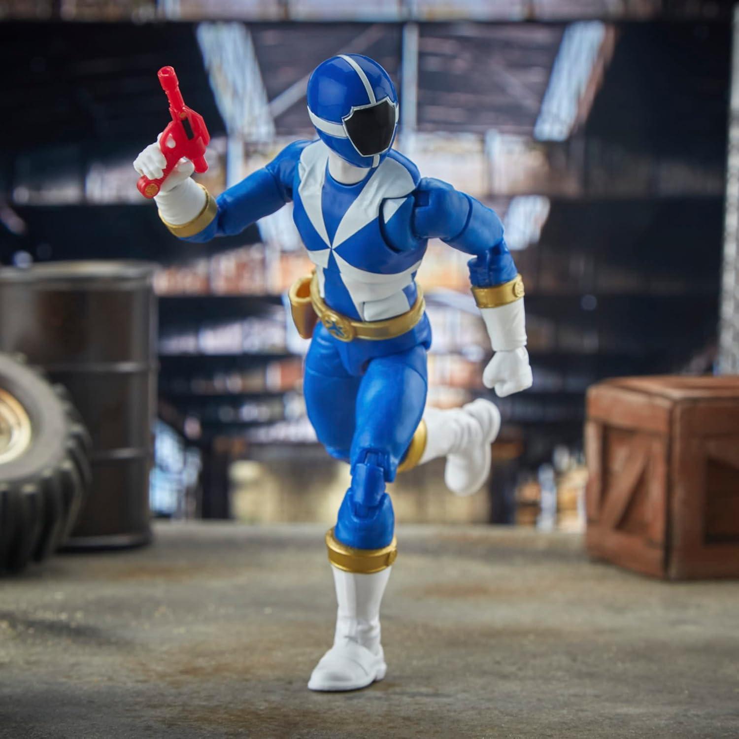 Figura de acción Power Ranger Blue Lightspeed Rescue 17 cm