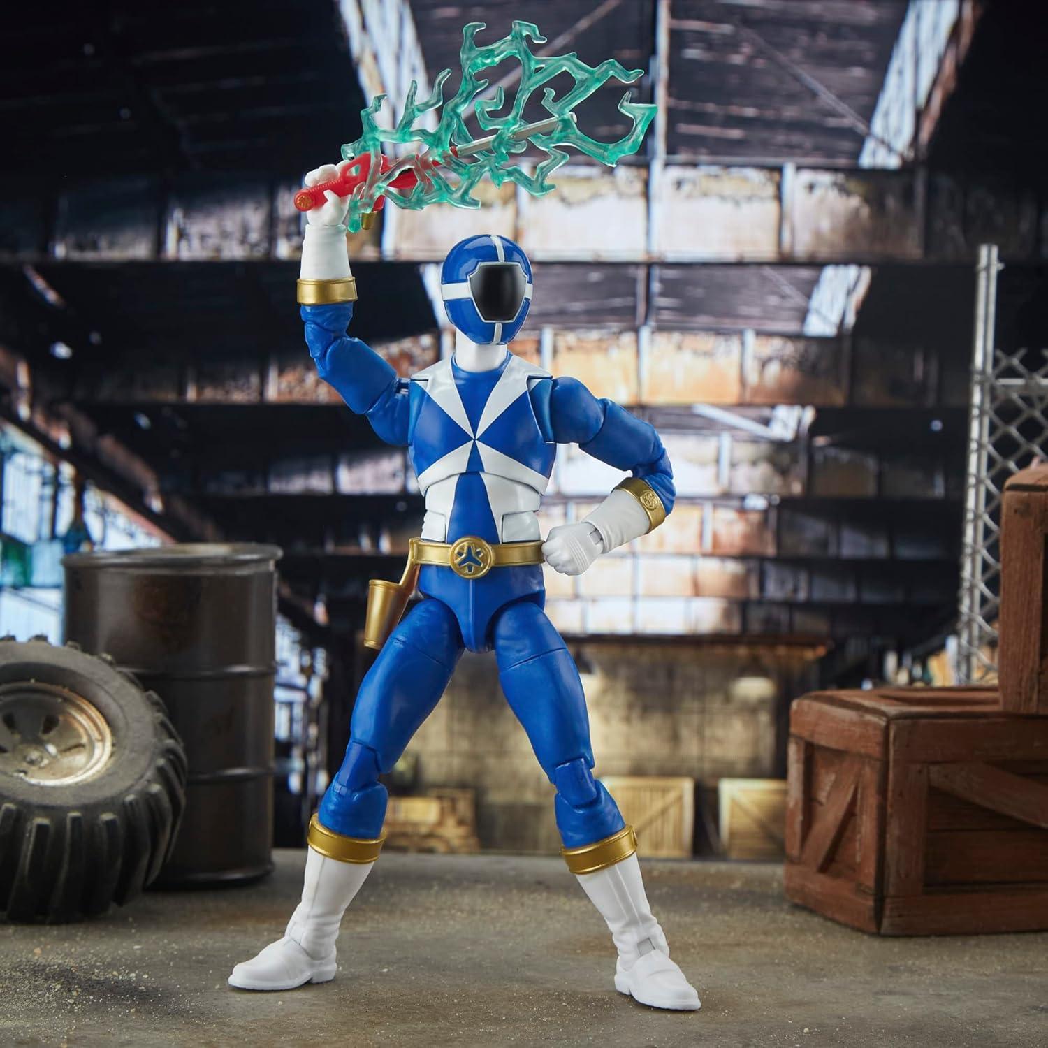Figura de acción Power Ranger Blue Lightspeed Rescue 17 cm