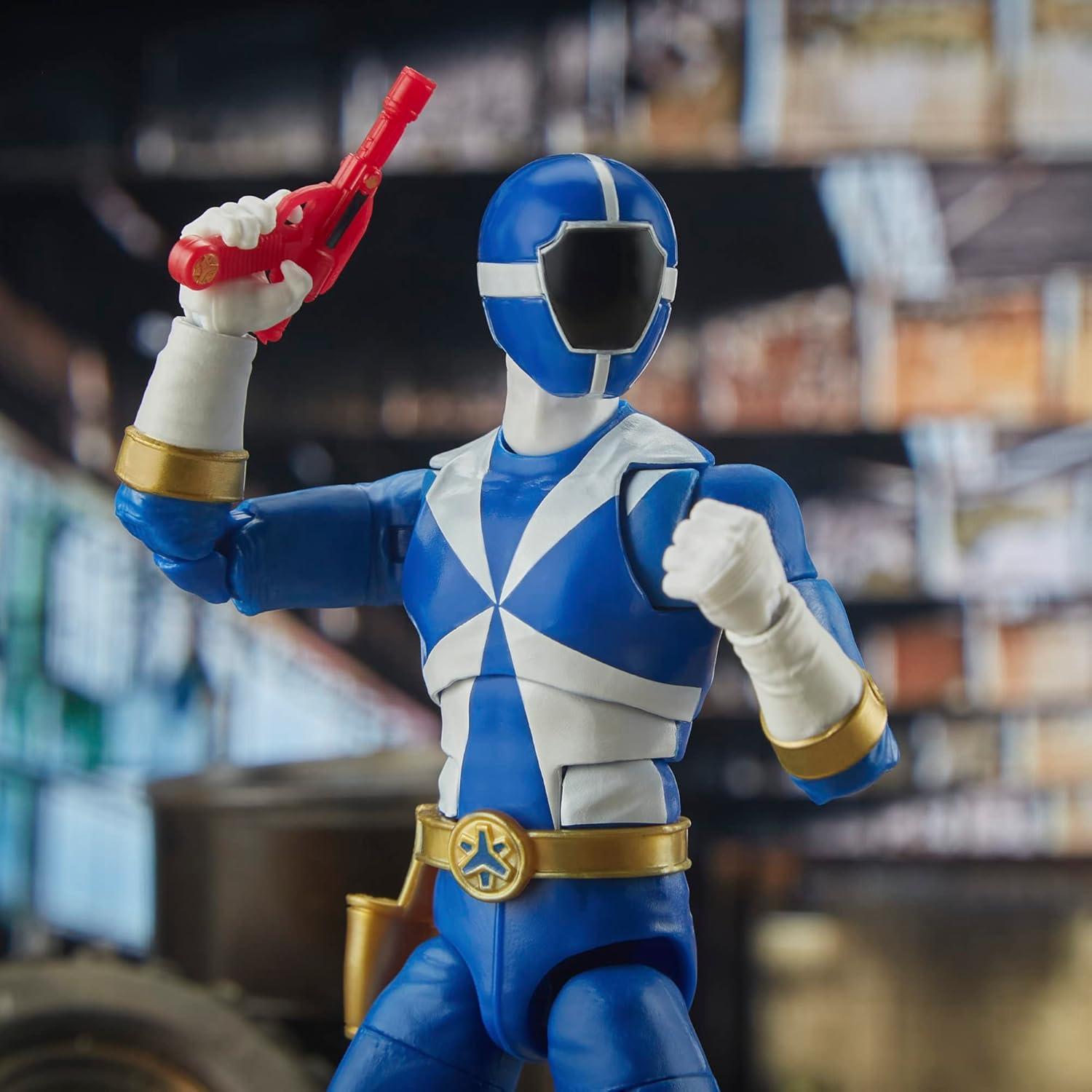 Figura de acción Power Ranger Blue Lightspeed Rescue 17 cm