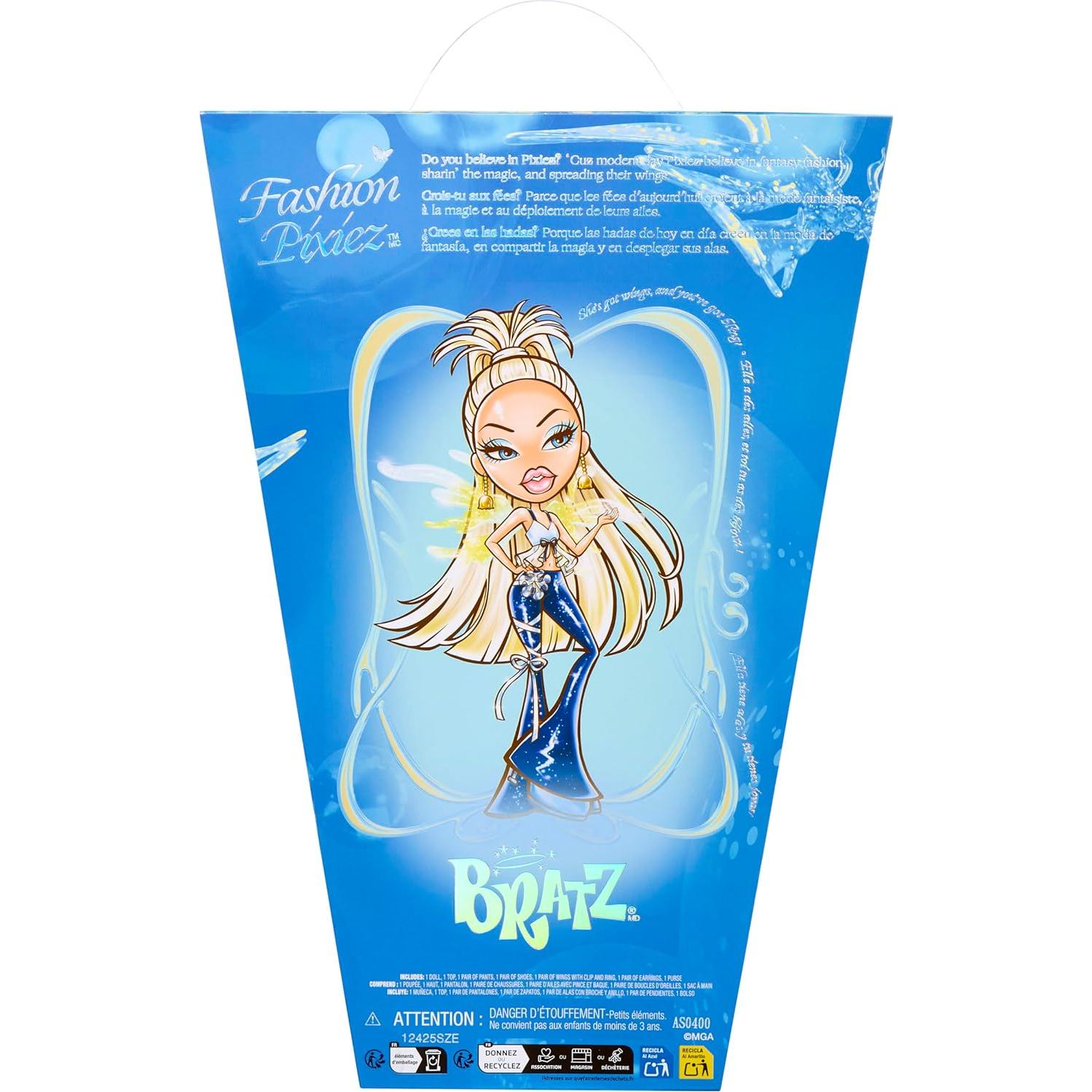 Muñeca Bratz Fashion Pixiez Cloe con Alas y Accesorios