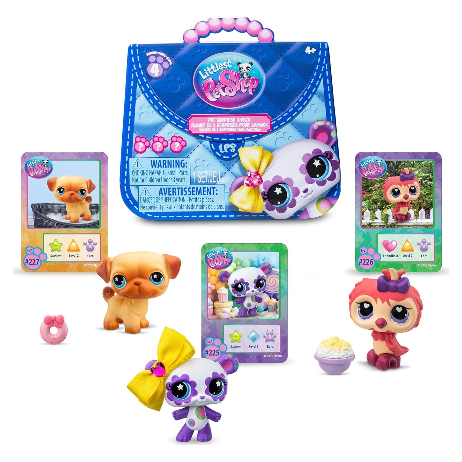 Littlest Pet Shop - Paquete Sorpresa 3 Mascotas Bobble Head