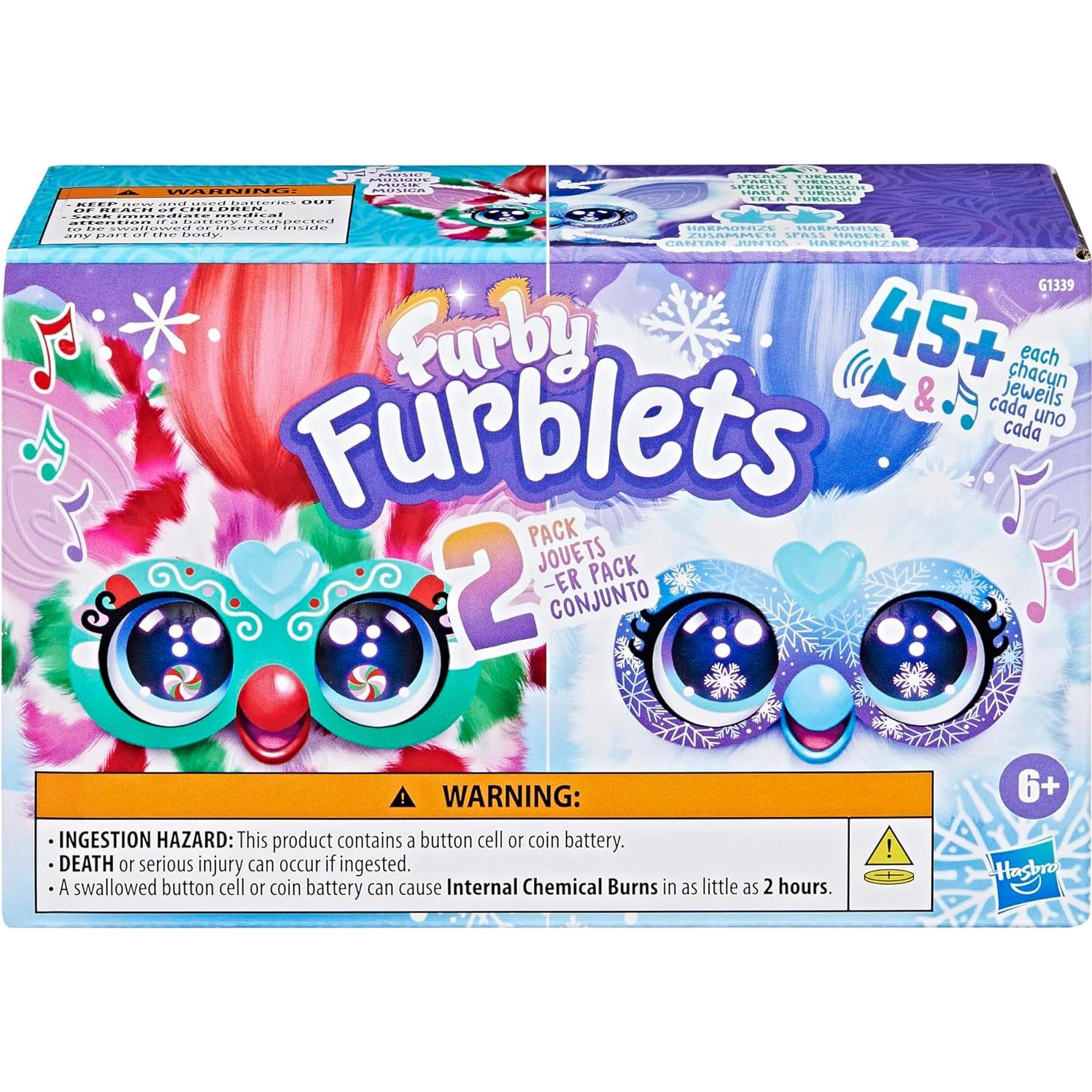 Furby Furblets Mini Juguetes Electrónicos 2 Pack Pep-Mint Sno-Flay