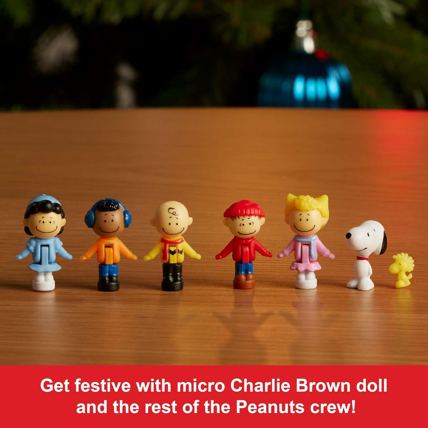 Polly Pocket x Peanuts Compacto Coleccionista con 6 Muñecas y 7 Accesorios