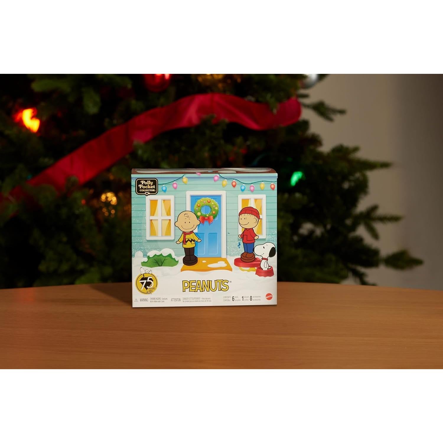 Polly Pocket x Peanuts Compacto Coleccionista con 6 Muñecas y 7 Accesorios