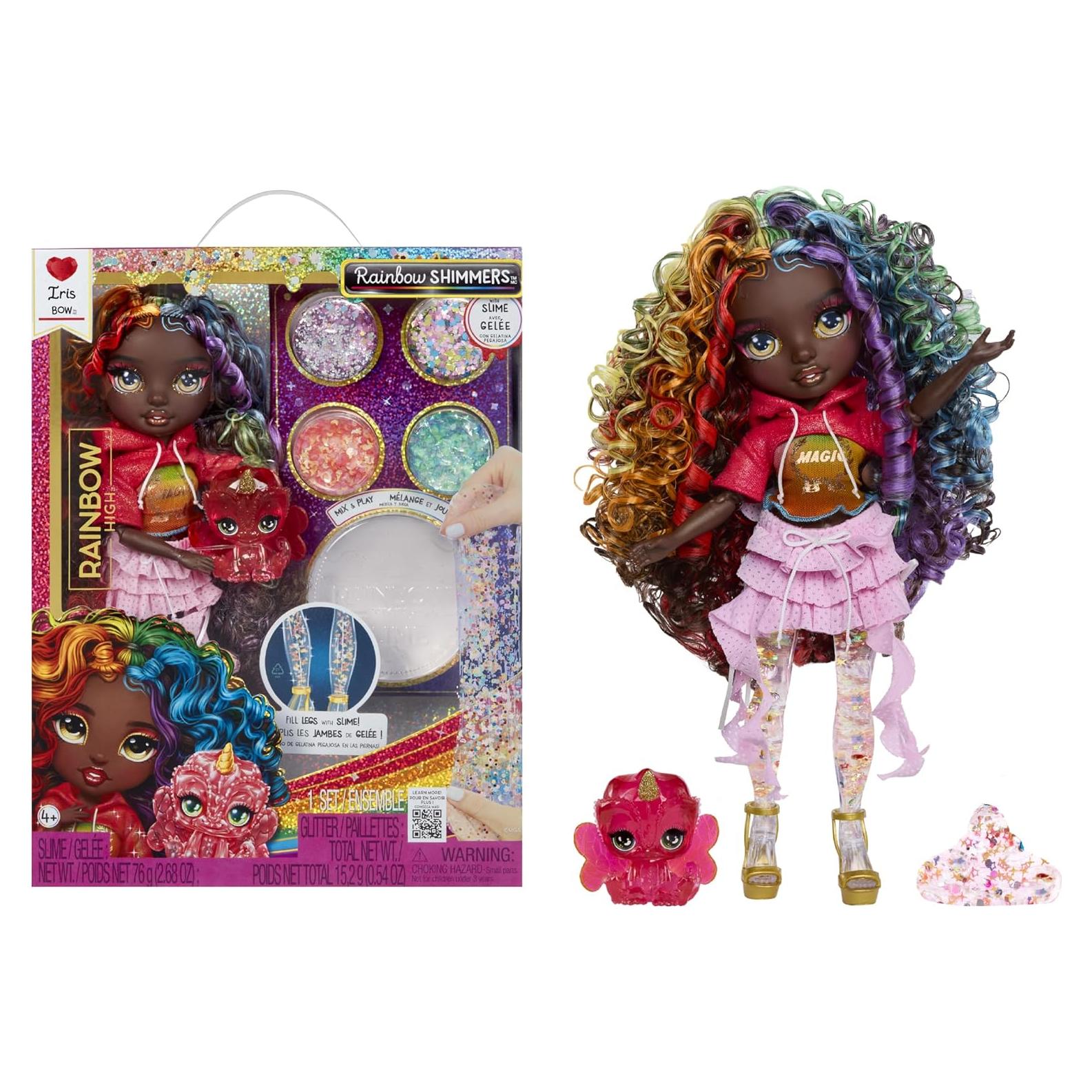 Muñeca Rainbow High Iris Arcoíris 30.5 cm con Kit de Slime