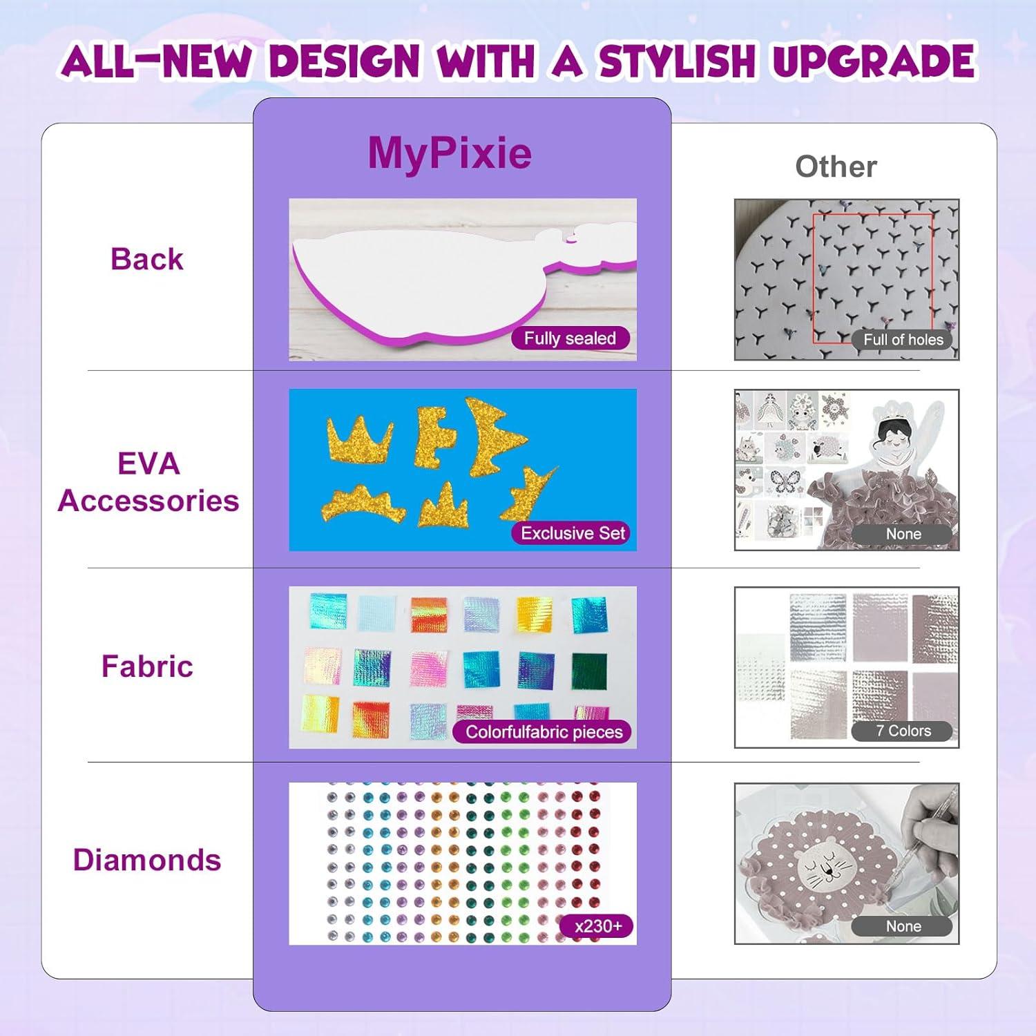 Kit de Arte Poke MyPixie para Niñas - 740 Piezas Creativas