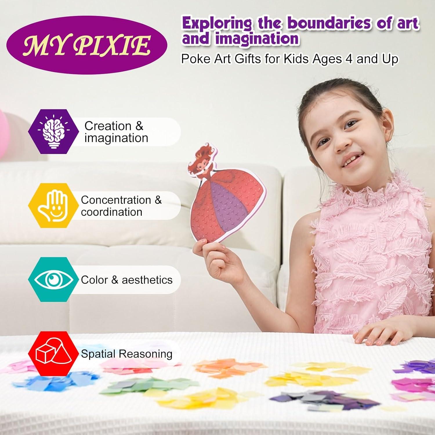Kit de Arte Poke MyPixie para Niñas - 740 Piezas Creativas