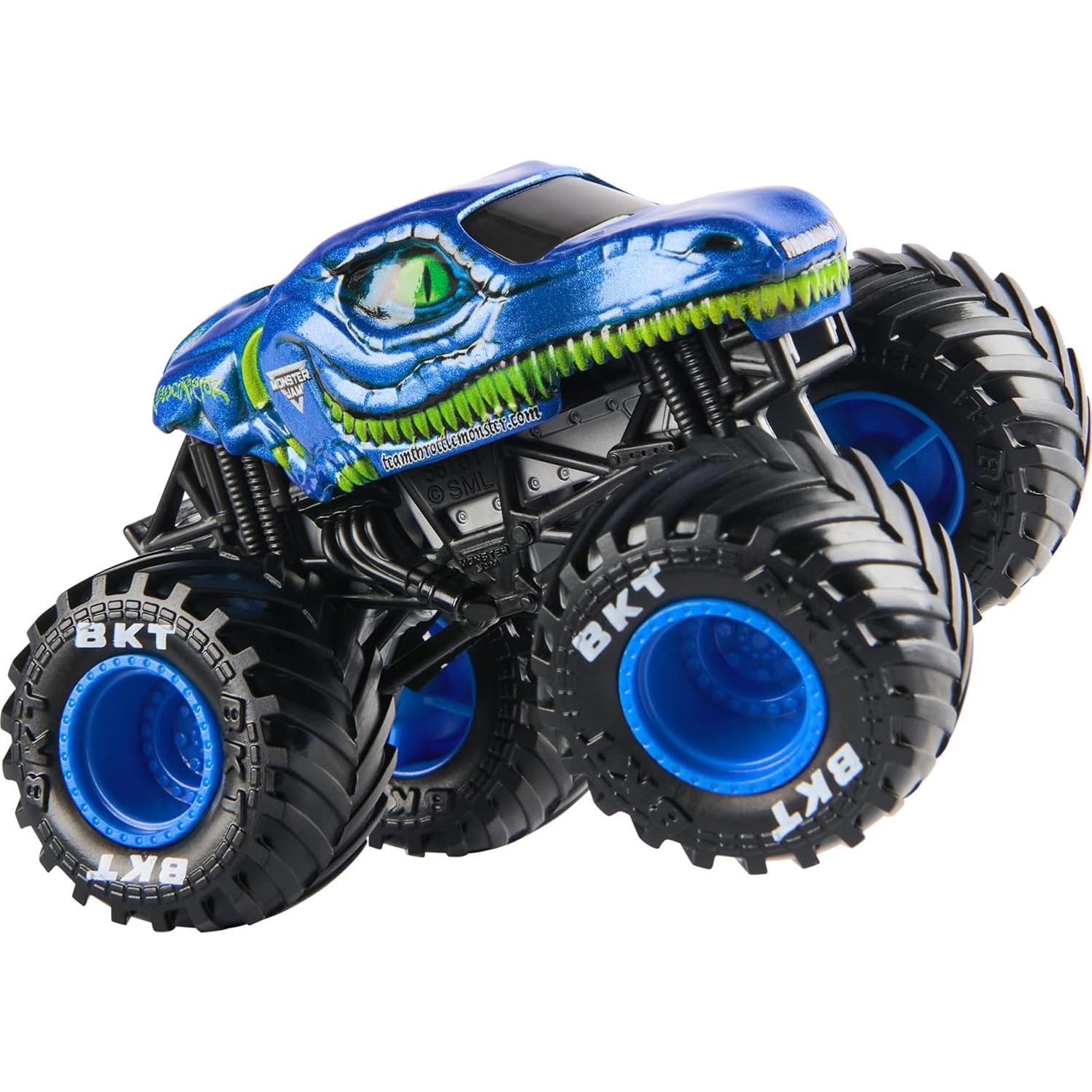 Camión Monstruo Monster Jam Velociraptor 1:64 Metal Fundido