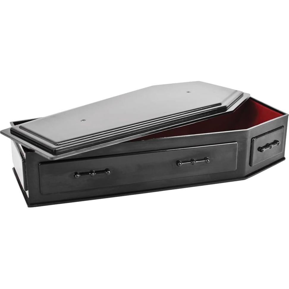 Cofre de Plástico Negro para Figuras de Lucha Libre WWE 22.86cm