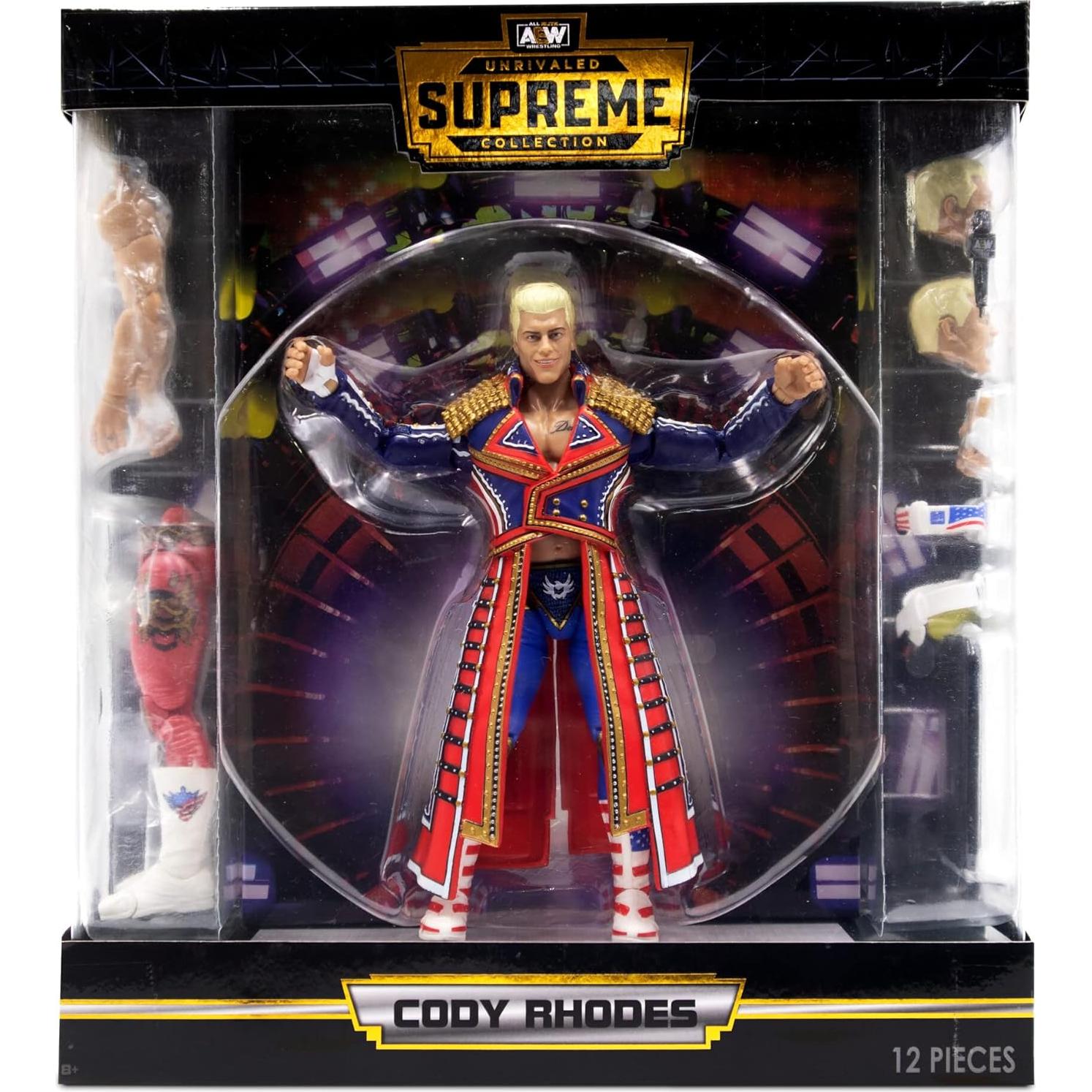 Figura de Acción Cody Rhodes AEW Unrivaled 15 cm con Accesorios