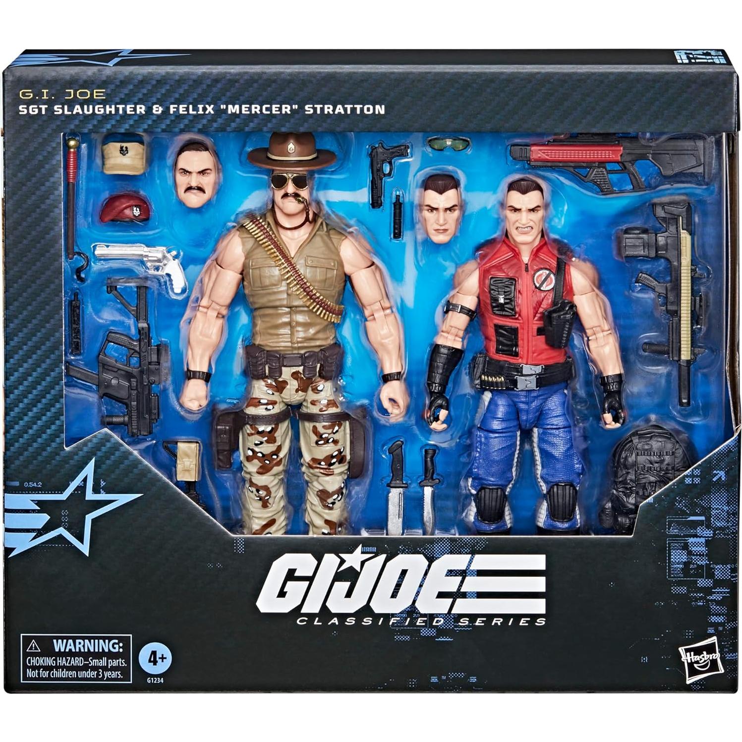 Figuras de Acción G.I. Joe SGT Slaughter y Felix Mercer 15 cm