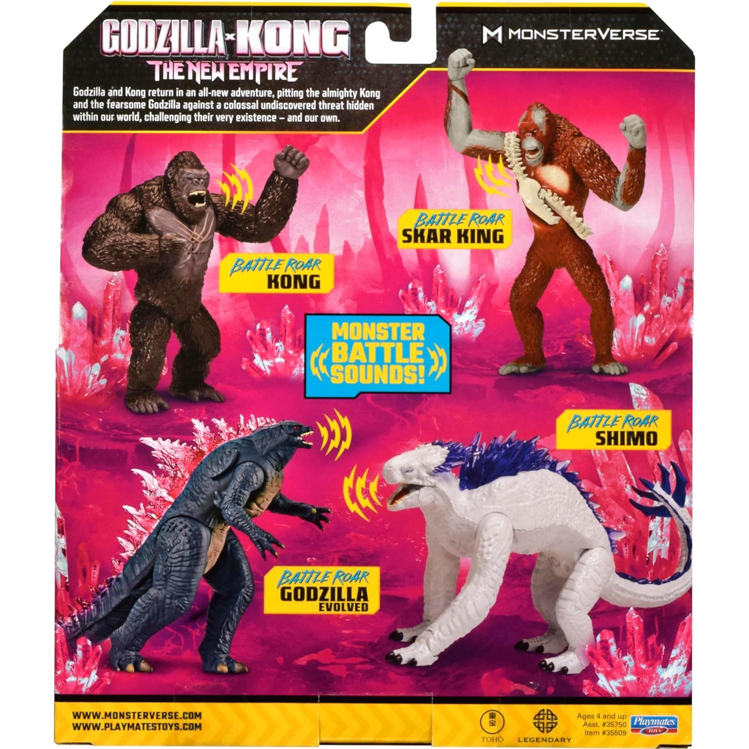 Figura Godzilla x Kong Battle Roar Shimo 21.6 cm Playmates Toys
