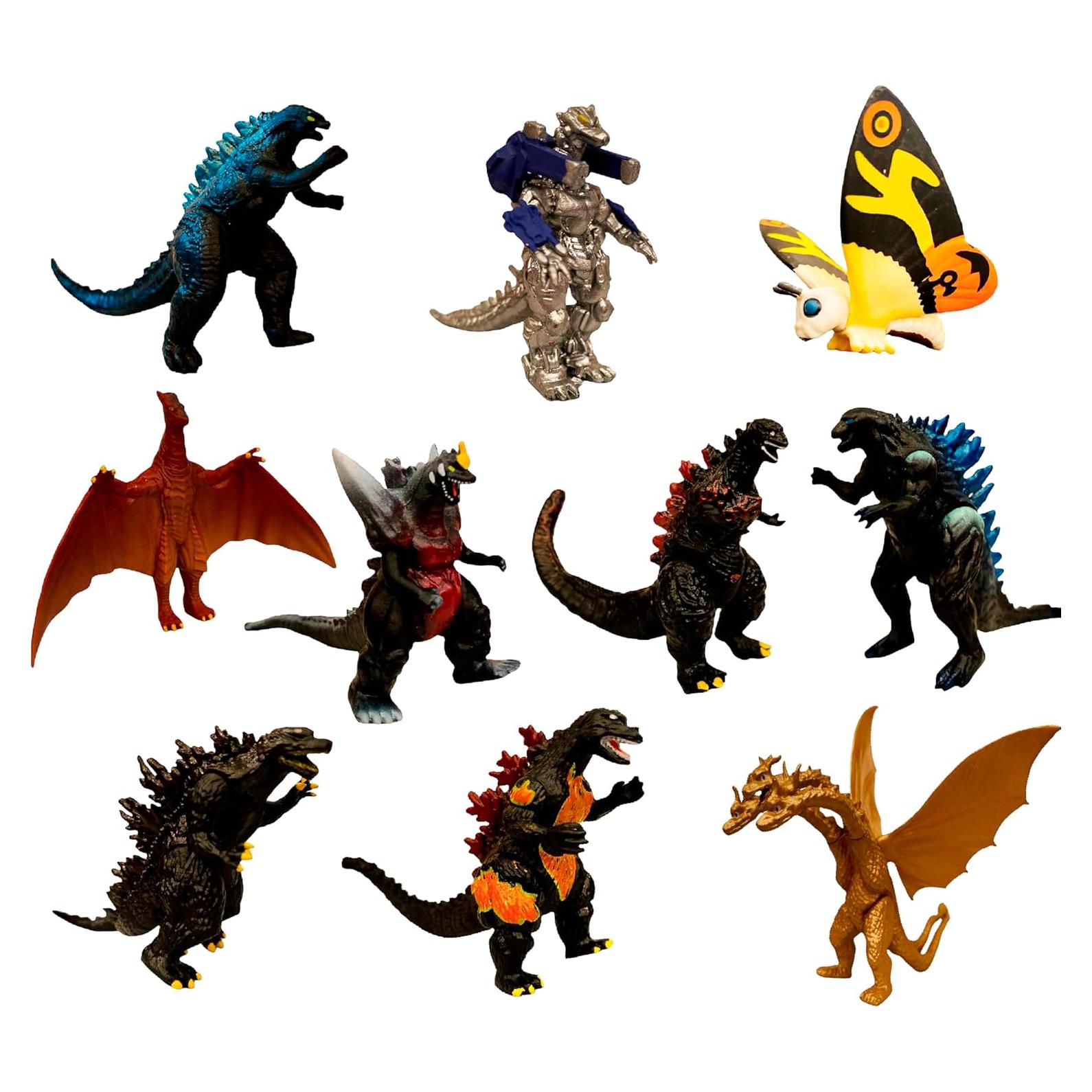 Conjunto de 10 Figuras de Acción Godzilla - Juguetes Coleccionables