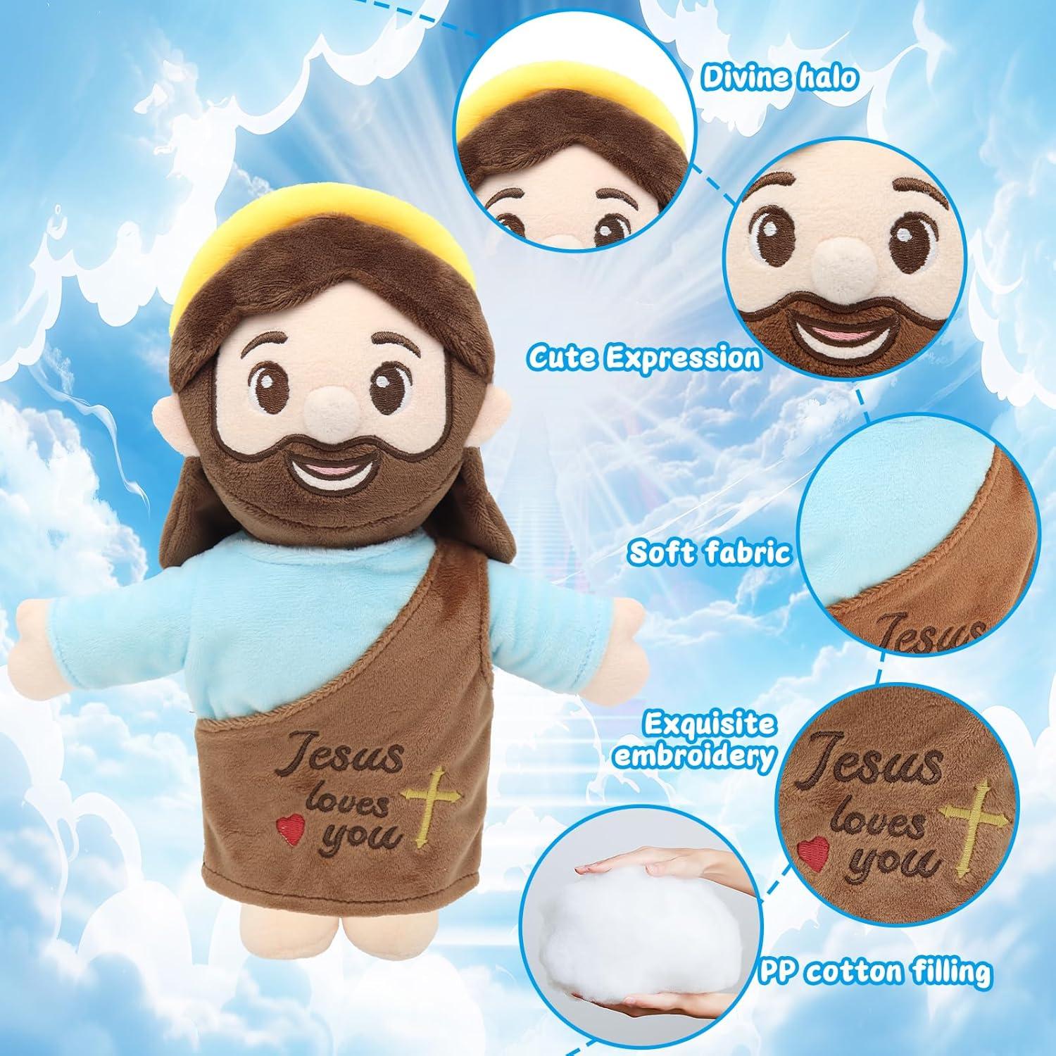 Muñeco de Peluche de Jesús 25 cm con Halo - Juguete Religioso