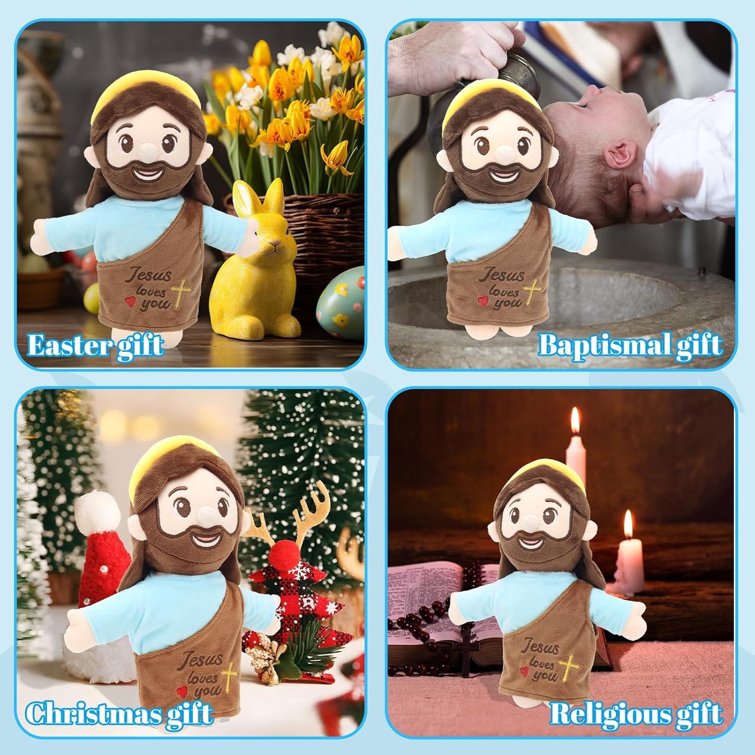 Muñeco de Peluche de Jesús 25 cm con Halo - Juguete Religioso