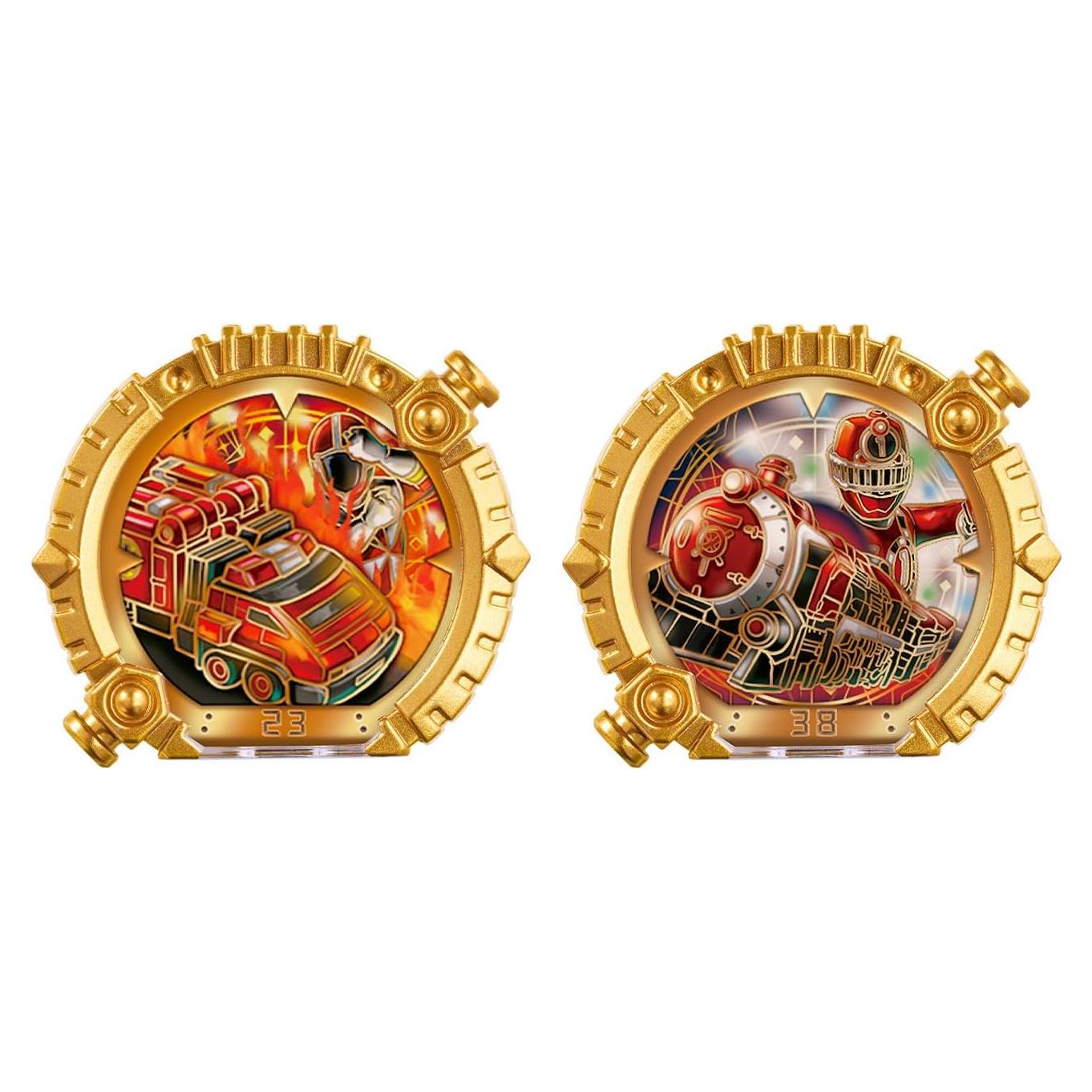 Set de Anillos Centrado Go Go Five y Tokkyuger Bandai