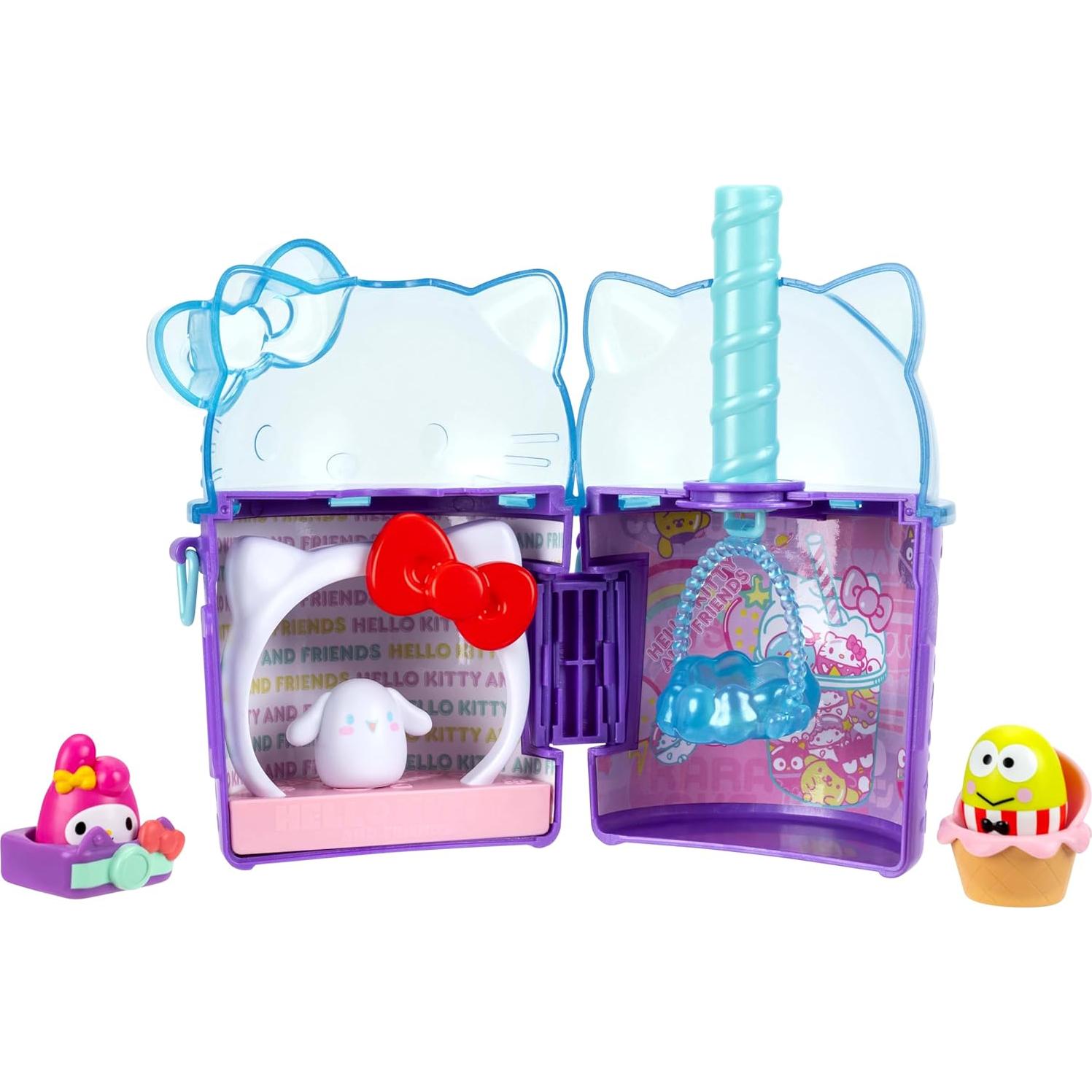 Set de Juego Squish-a-longs Hello Kitty Boba con Accesorios