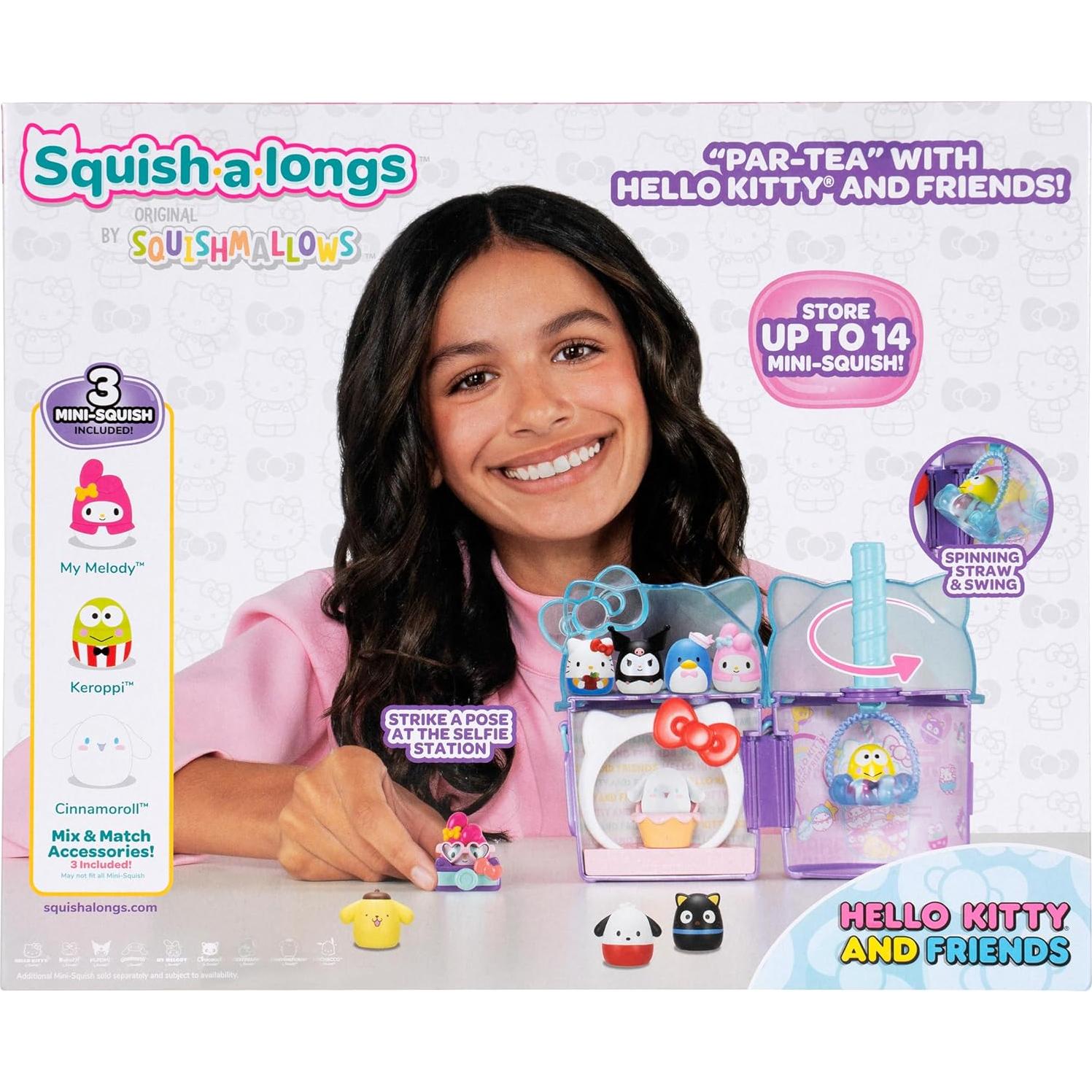 Set de Juego Squish-a-longs Hello Kitty Boba con Accesorios