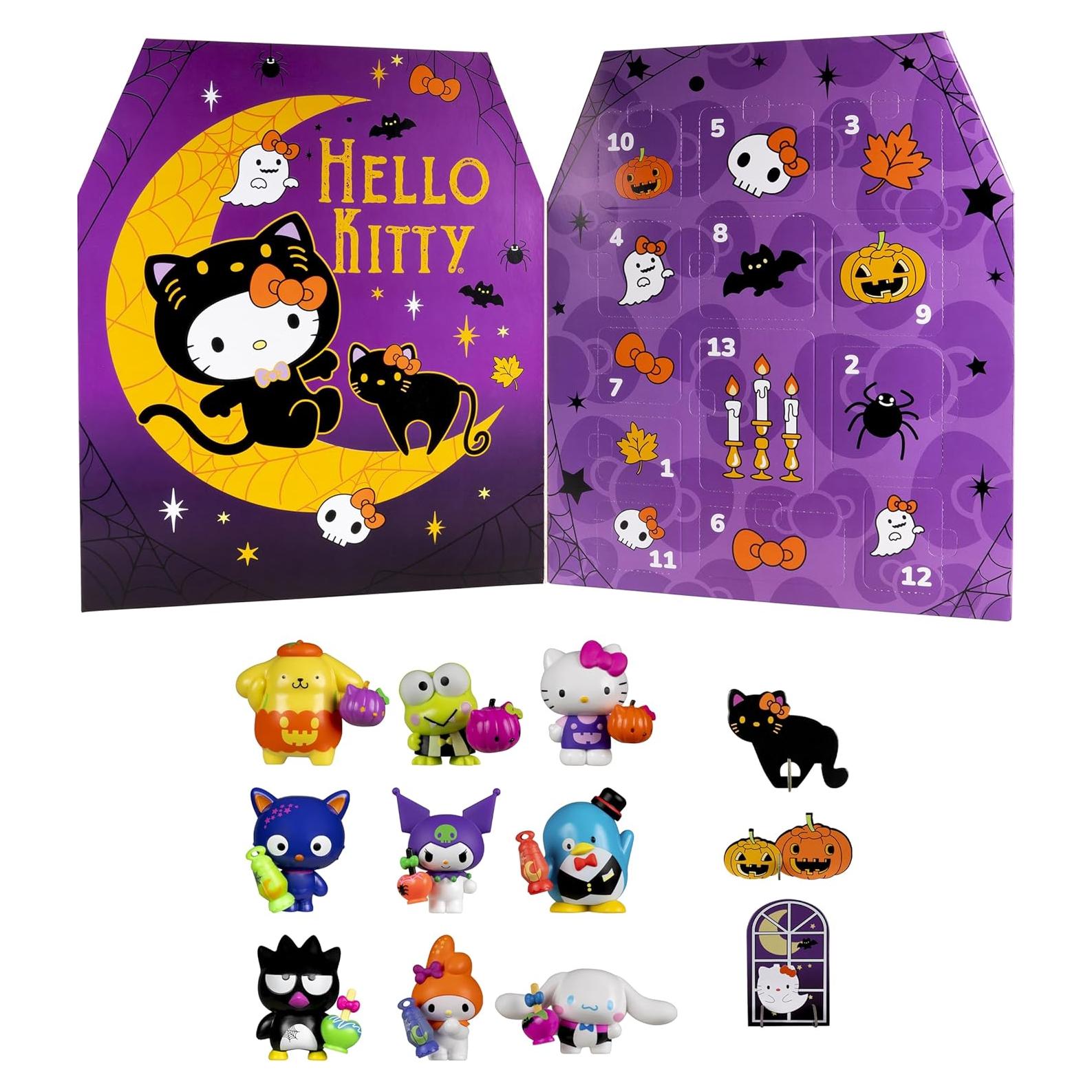 Calendario de Cuenta Regresiva Halloween Hello Kitty 9 Figuras 13 Sorpresas