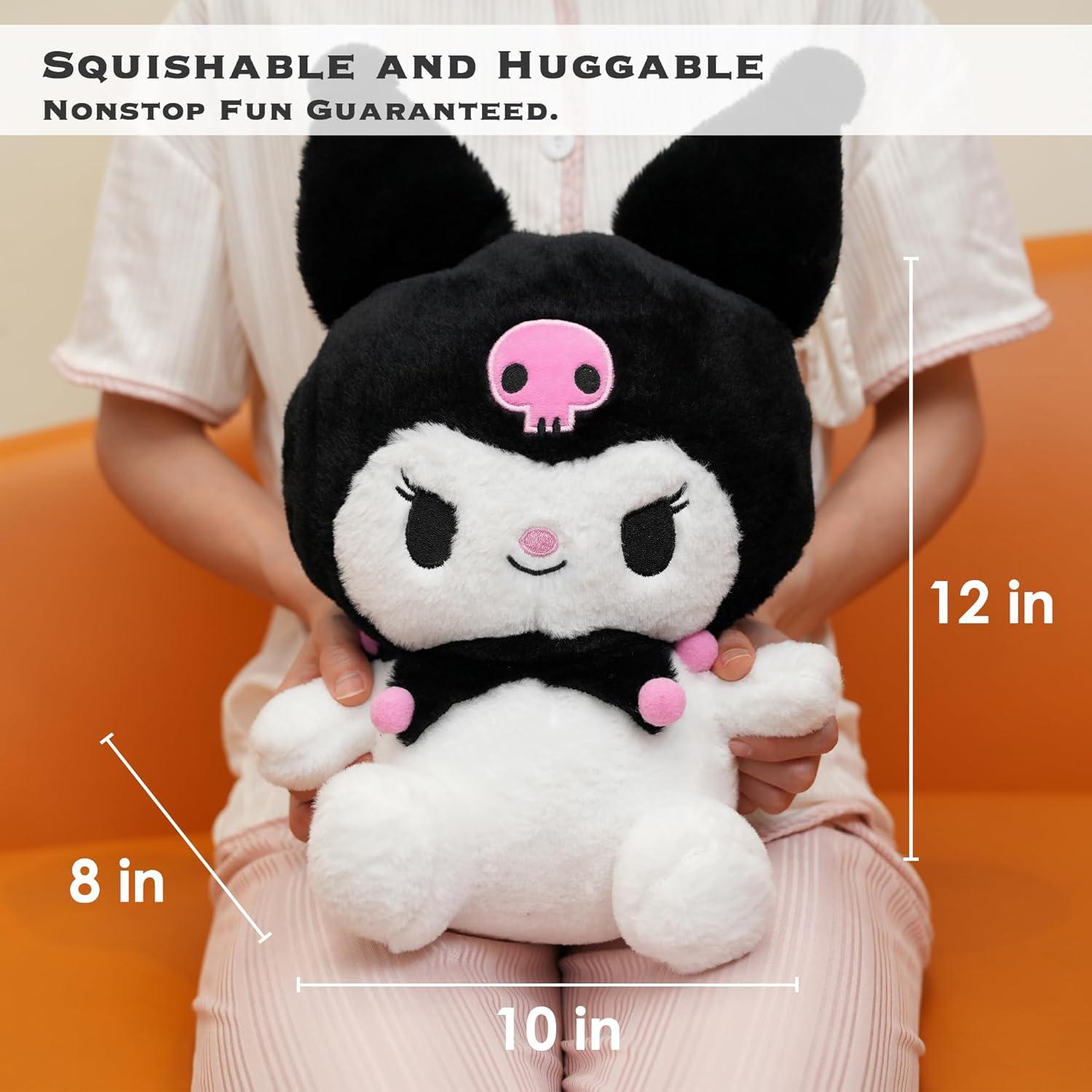 Peluche Kawaii Juju Negro 30 cm - Animal Suave y Esponjoso