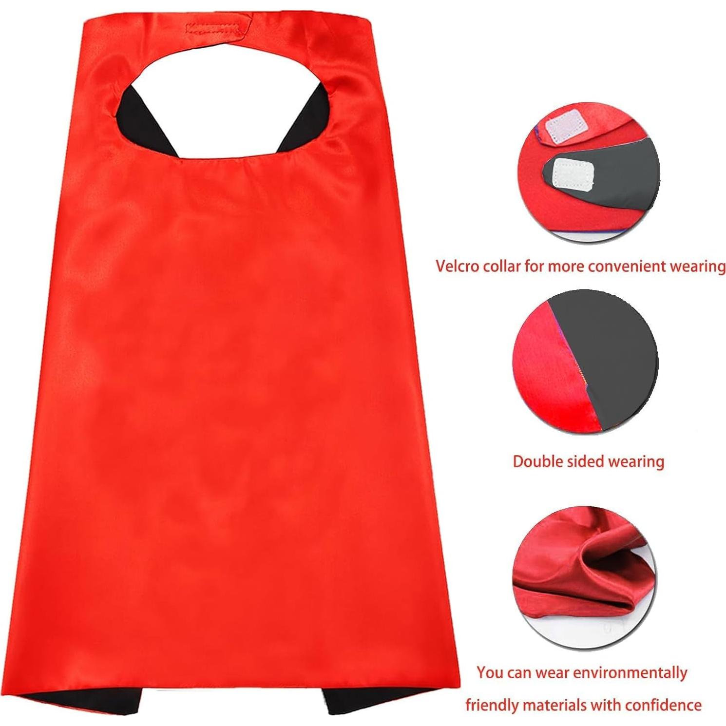 Capa y Máscara de Halloween Dajiahao para Niños 4-10 Años