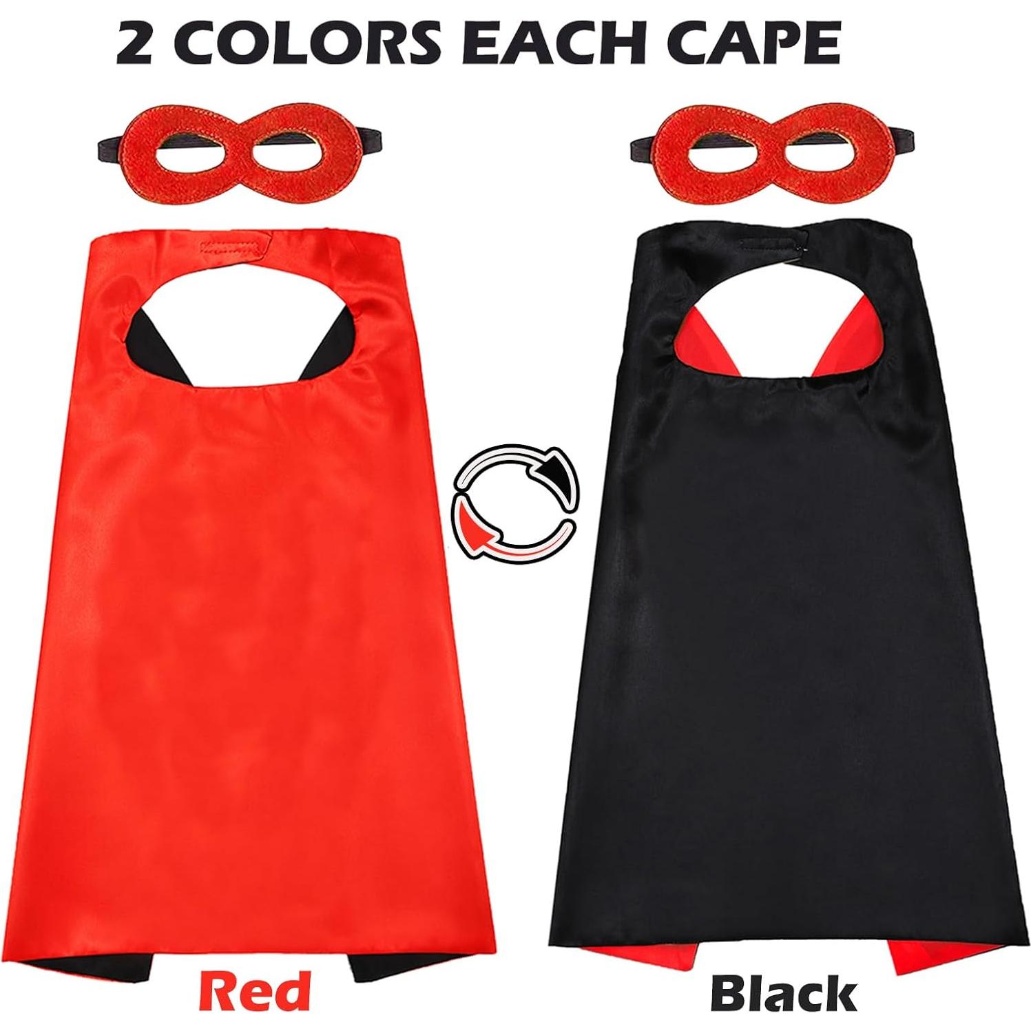 Capa y Máscara de Halloween Dajiahao para Niños 4-10 Años