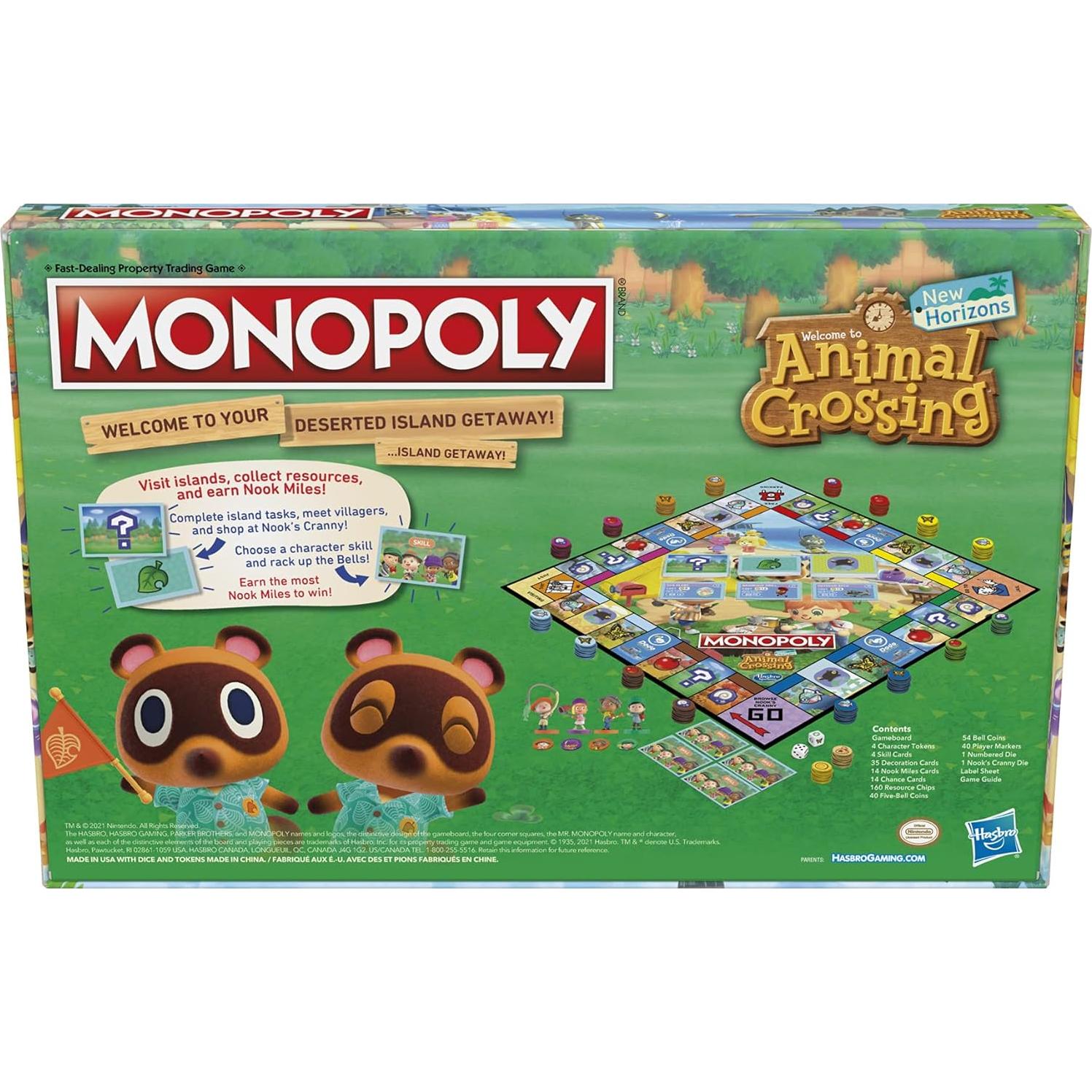 Monopoly Animal Crossing New Horizons Hasbro Juego de Mesa