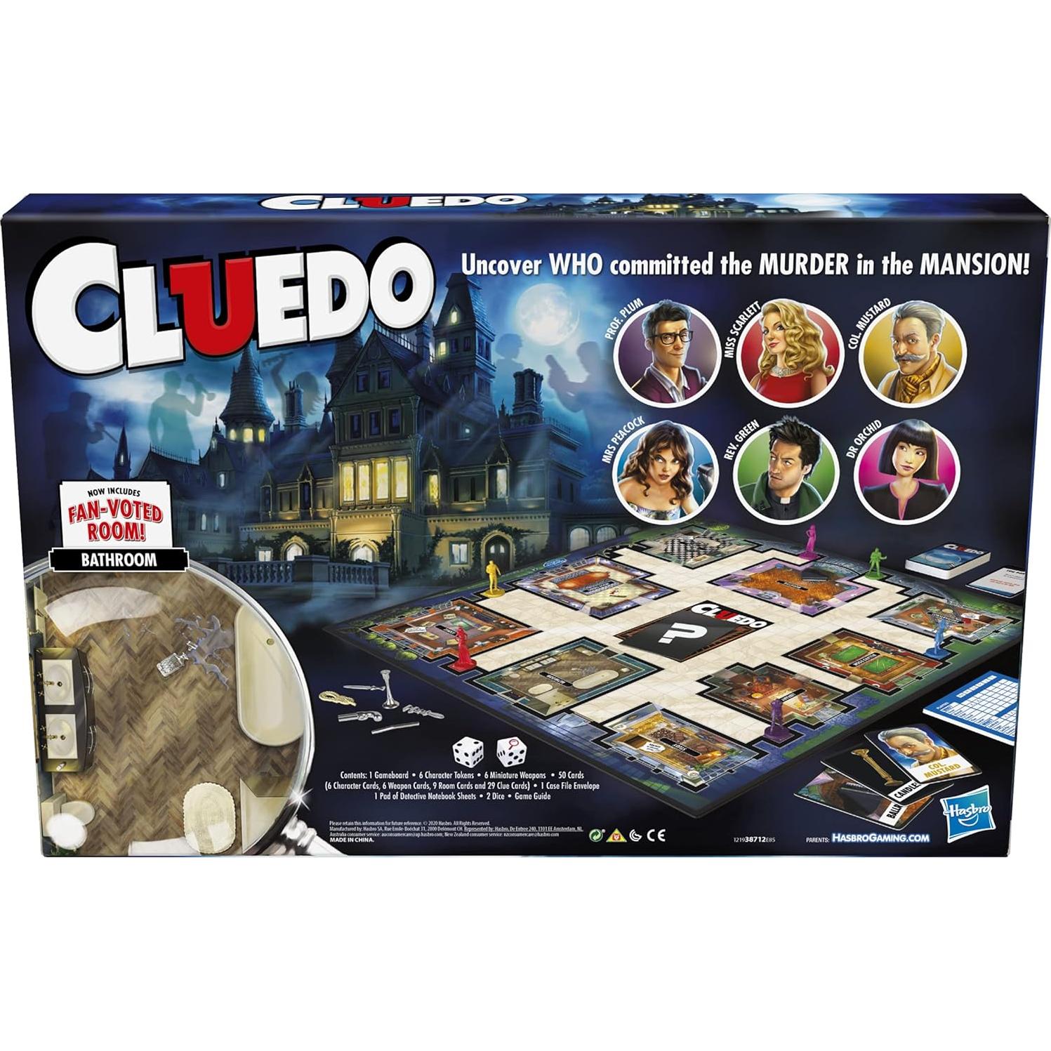 Juego de mesa Clue Hasbro - Misterio en la mansión