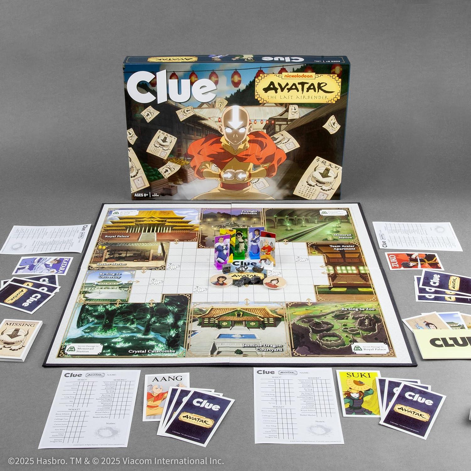 Juego de Mesa Clue Avatar La Última Airbender - 2-6 Jugadores