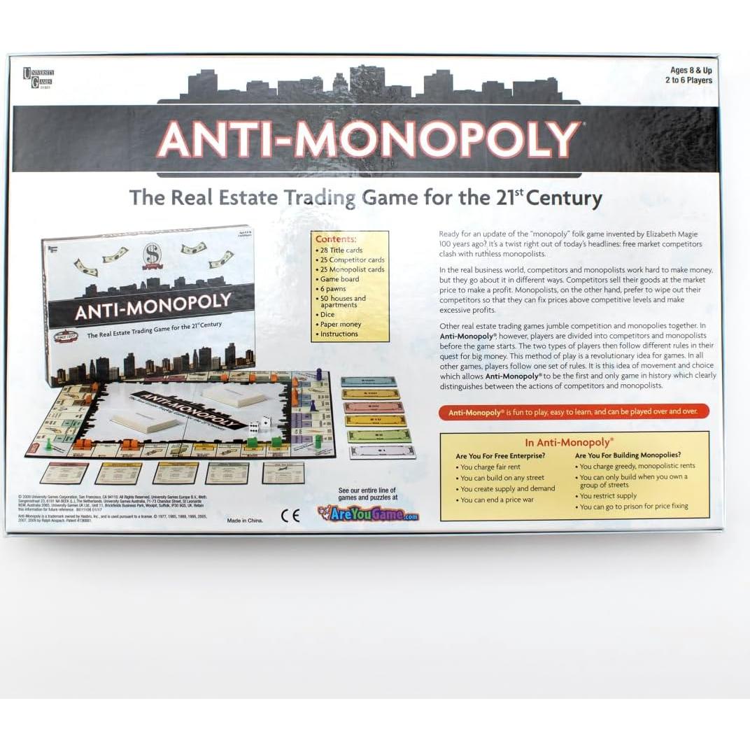 Juego de Mesa Anti-Monopoly University Games para 2-4 Jugadores