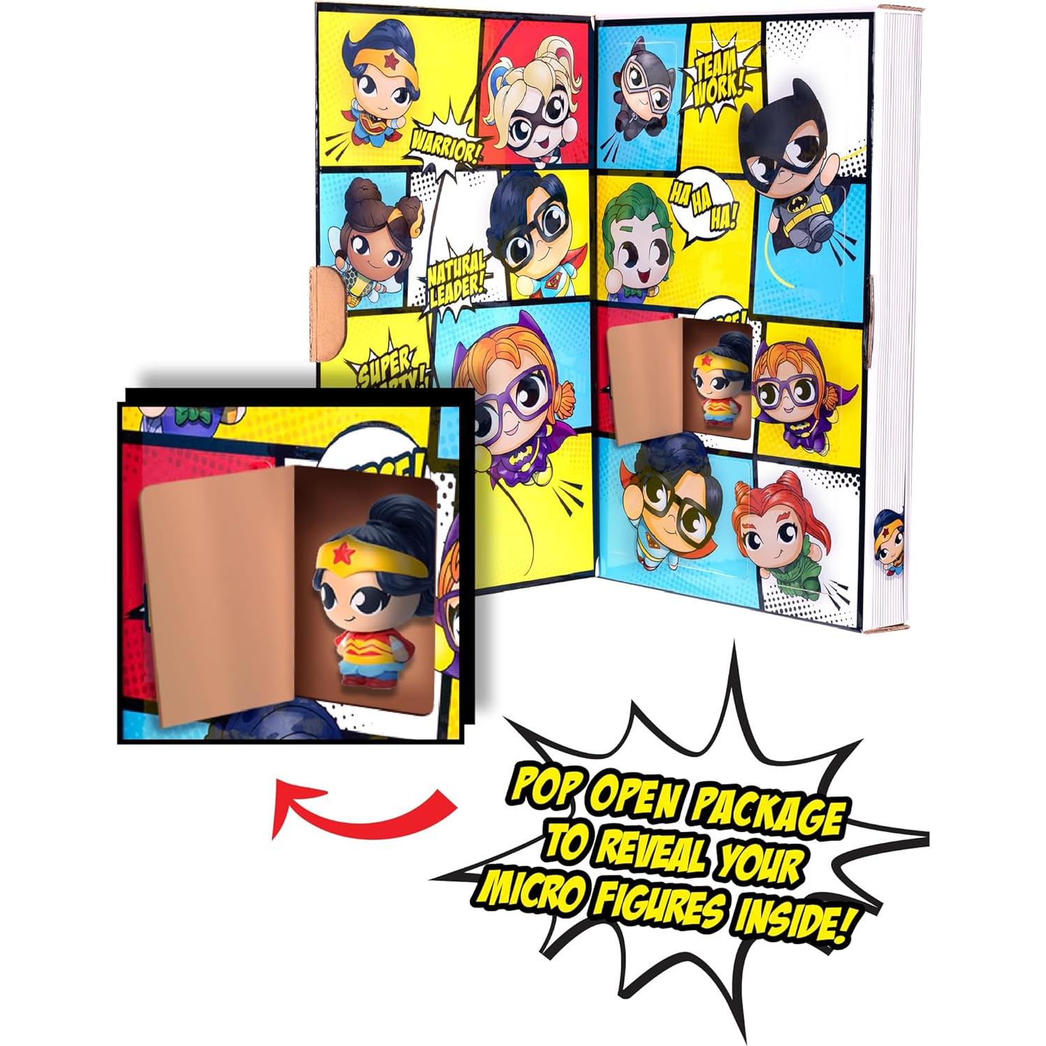 Paquete de 12 Figuras Coleccionables DC Minis Micro Jakks