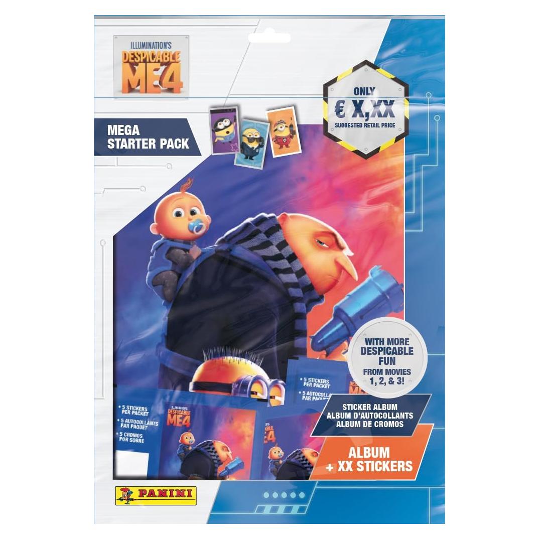Álbum de Stickers Despicable Me 4 Panini + 25 Stickers