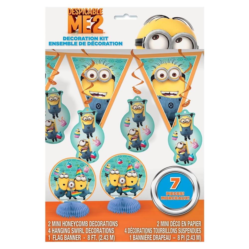 Kit de Decoración de Fiesta Mi Villano Favorito 7 Piezas