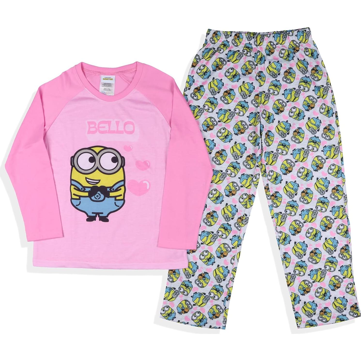 Conjunto de Pijama para Niñas Minions Intimo 3T Multicolor