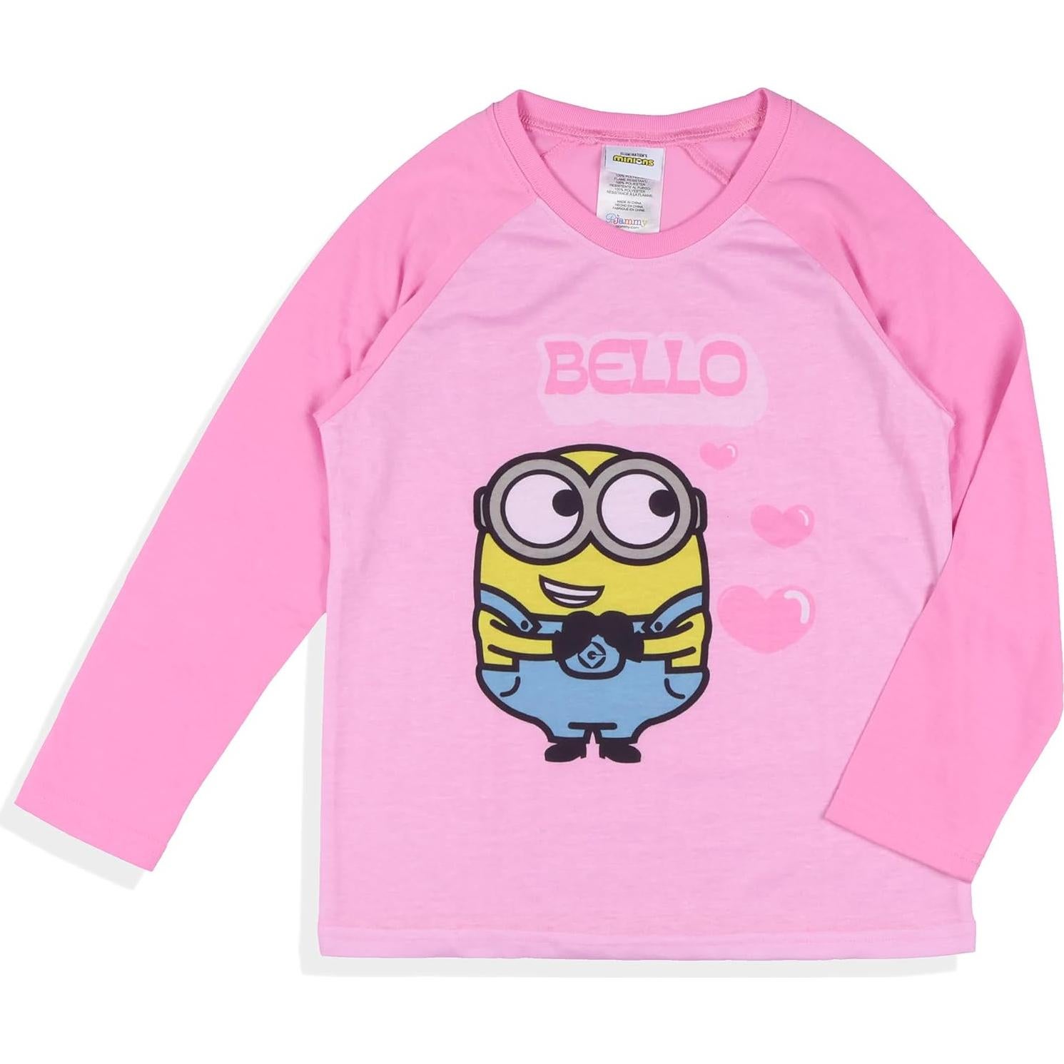 Conjunto de Pijama para Niñas Minions Intimo 3T Multicolor