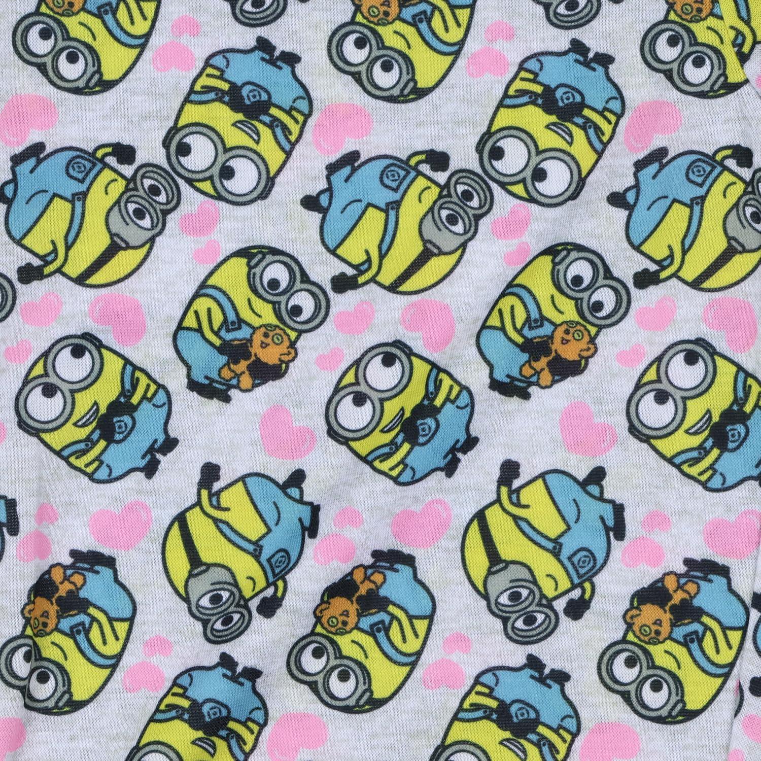 Conjunto de Pijama para Niñas Minions Intimo 3T Multicolor